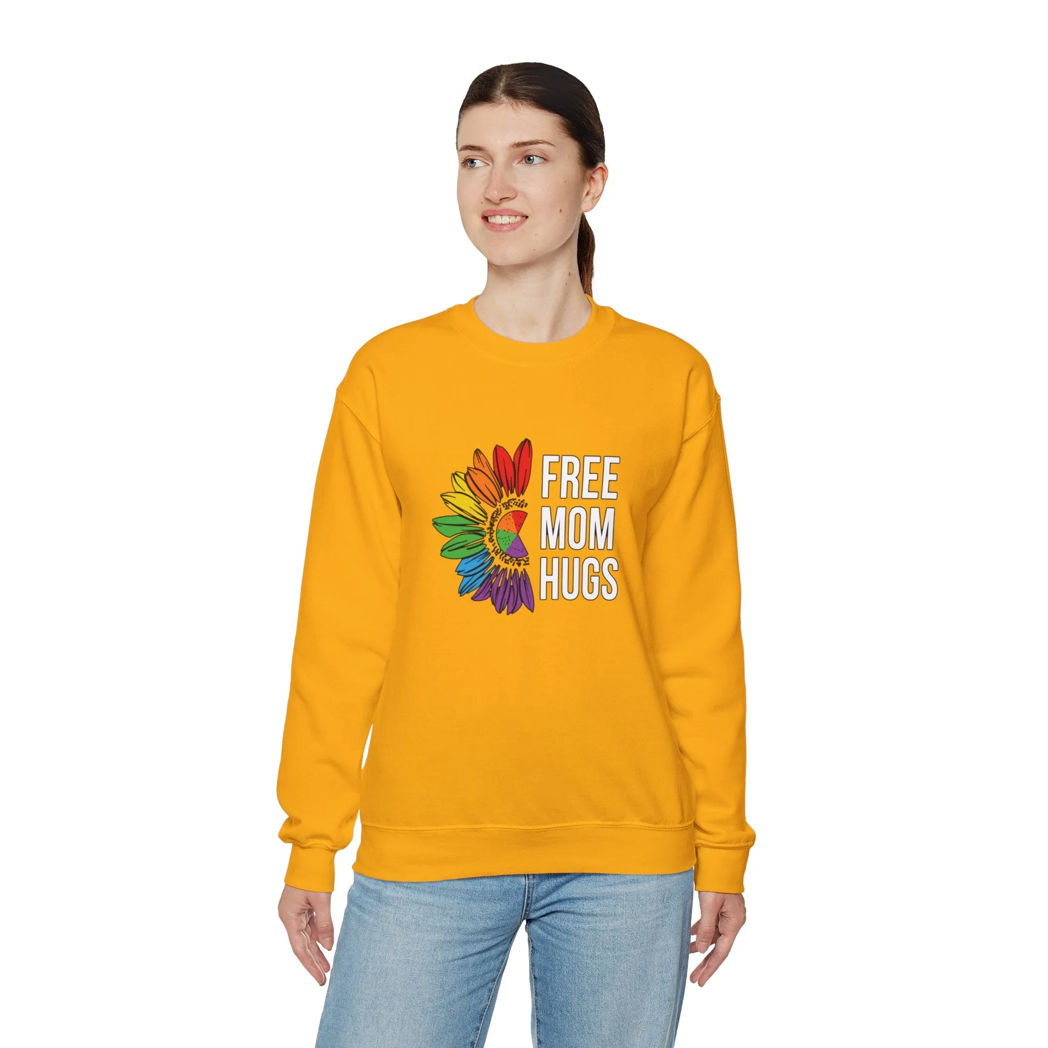 Free Mom Hugs Unisex Heavy Blend™ Crewneck Sweatshirt