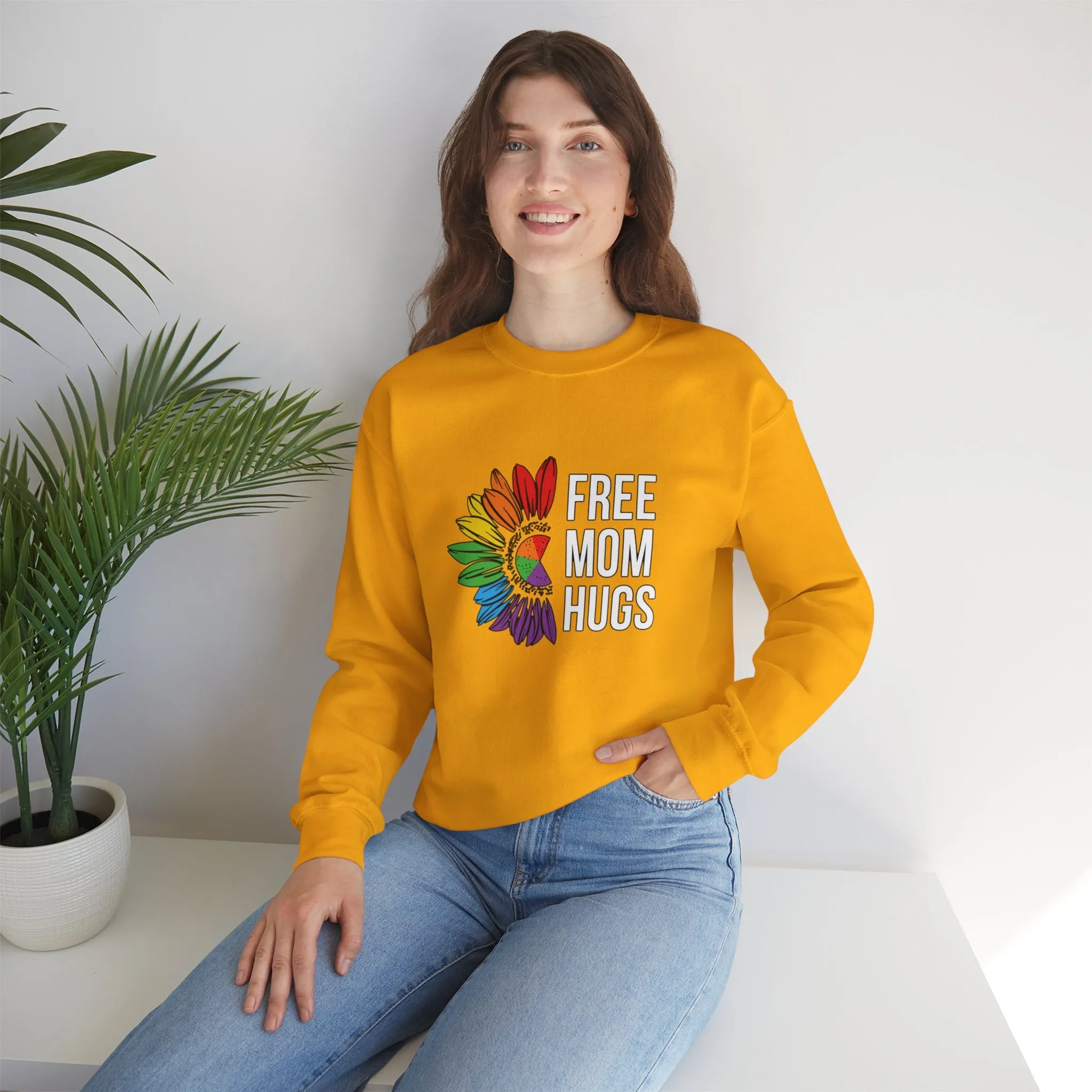 Free Mom Hugs Unisex Heavy Blend™ Crewneck Sweatshirt