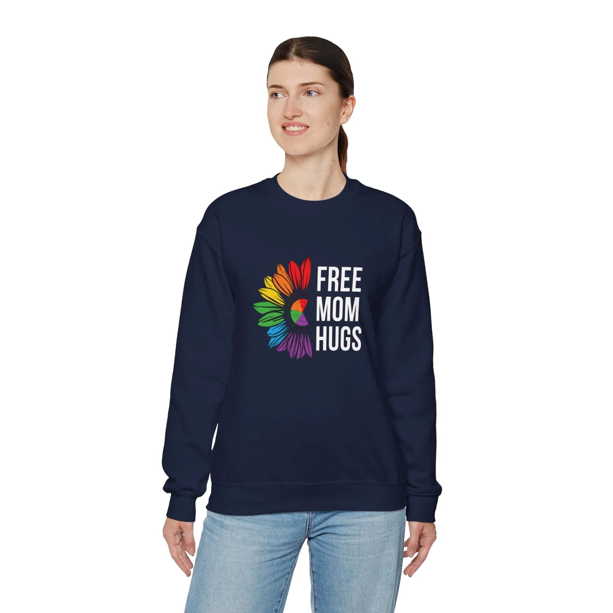 Free Mom Hugs Unisex Heavy Blend™ Crewneck Sweatshirt