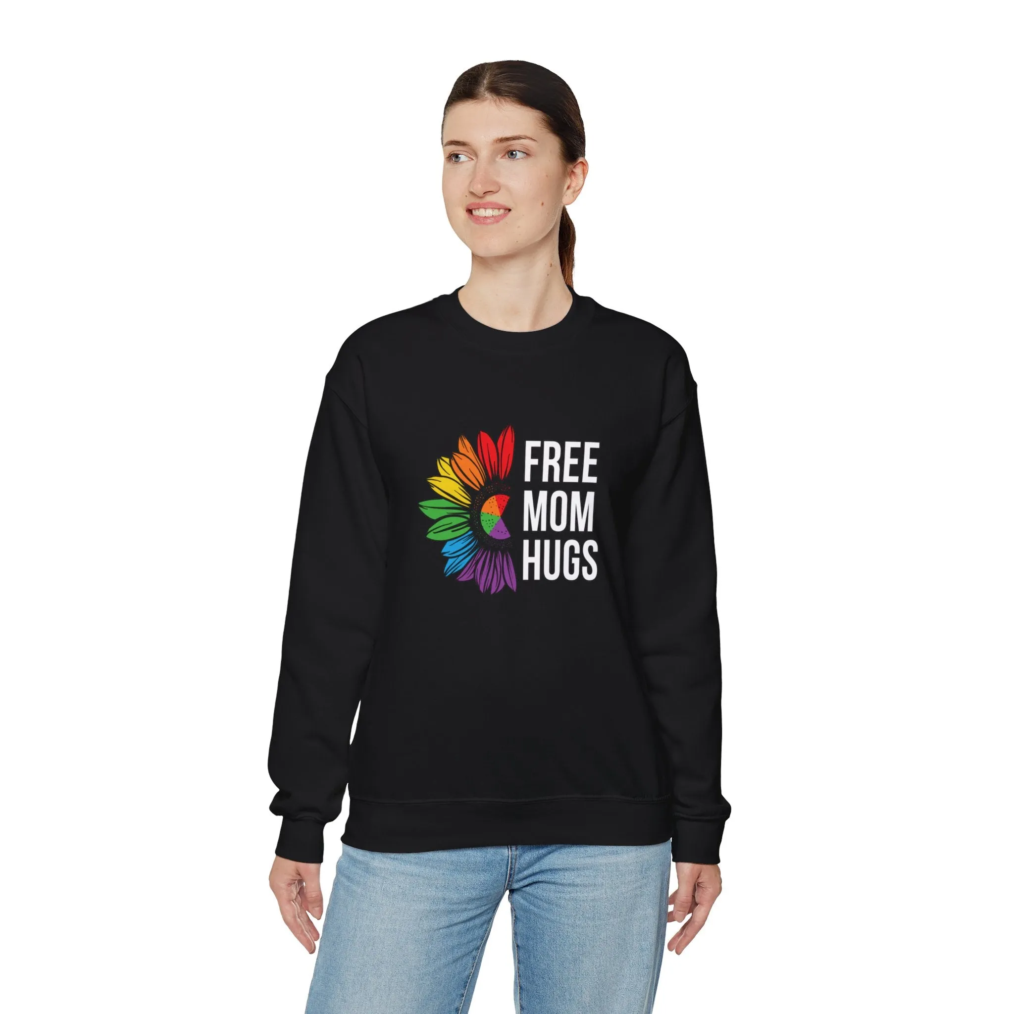 Free Mom Hugs Unisex Heavy Blend™ Crewneck Sweatshirt