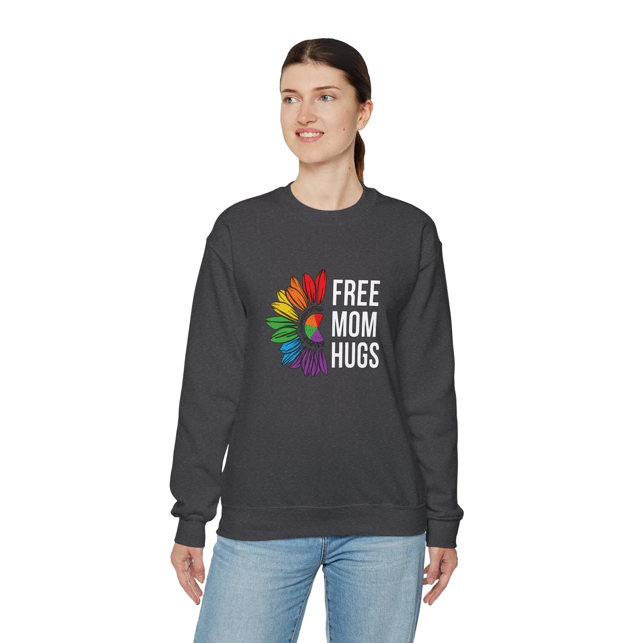 Free Mom Hugs Unisex Heavy Blend™ Crewneck Sweatshirt