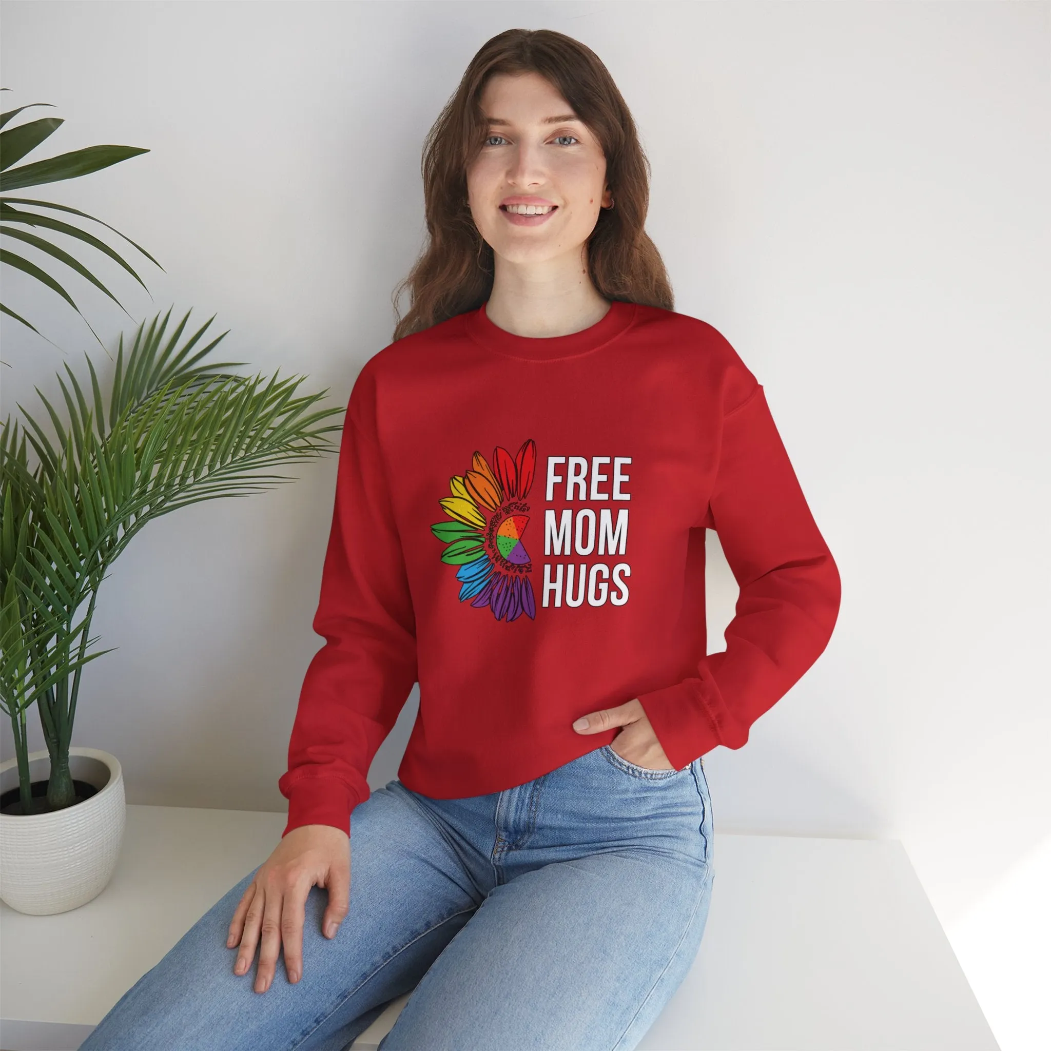 Free Mom Hugs Unisex Heavy Blend™ Crewneck Sweatshirt