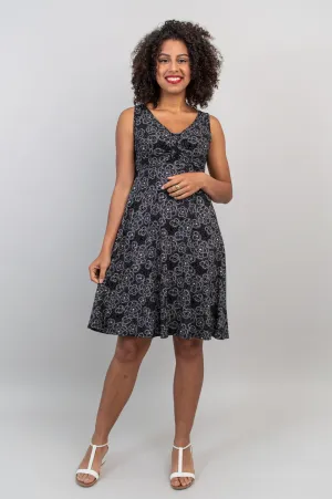 Genesis Dress, Retro Floral, Bamboo