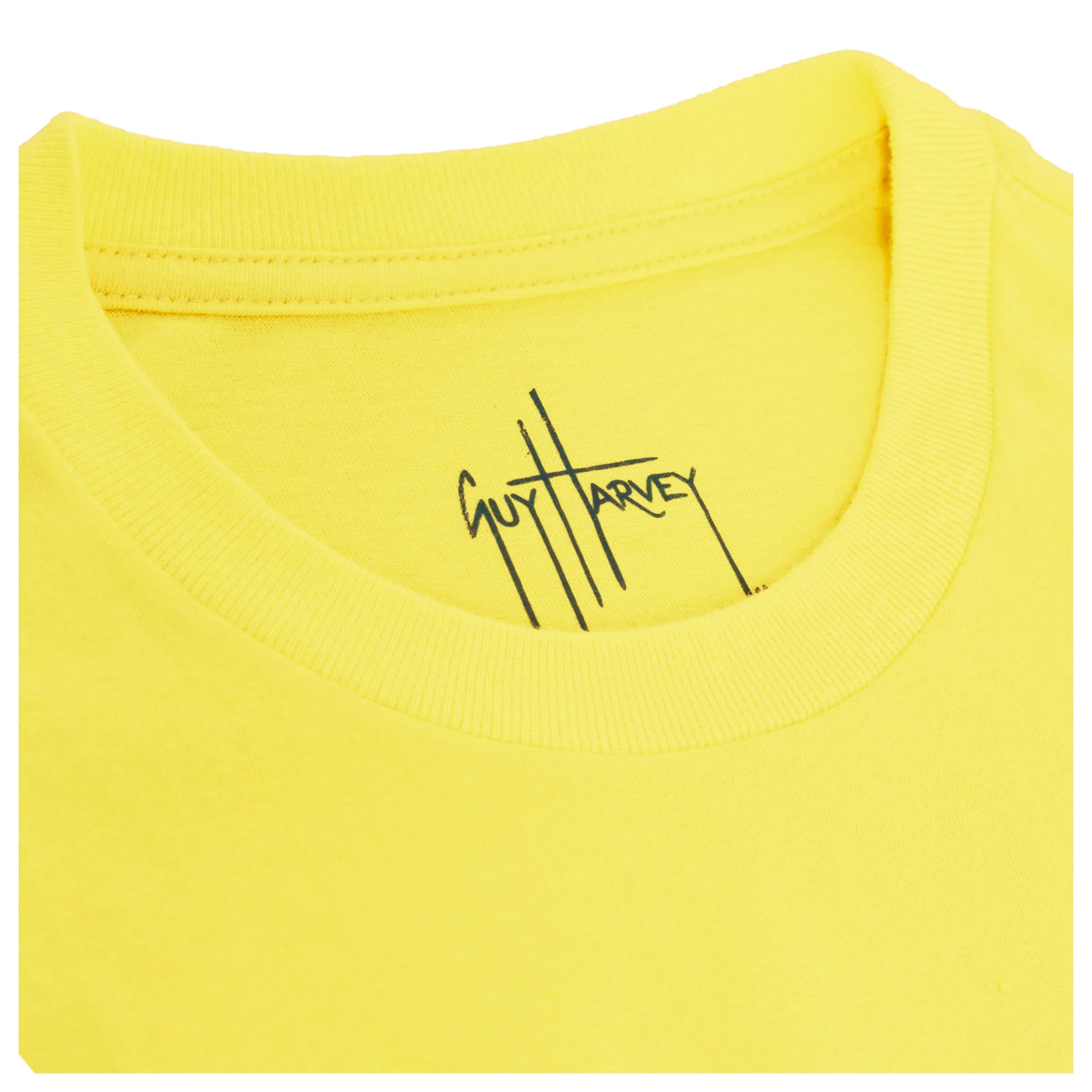 Girl's Heart Manatees Short Sleeve Yellow T-Shirt