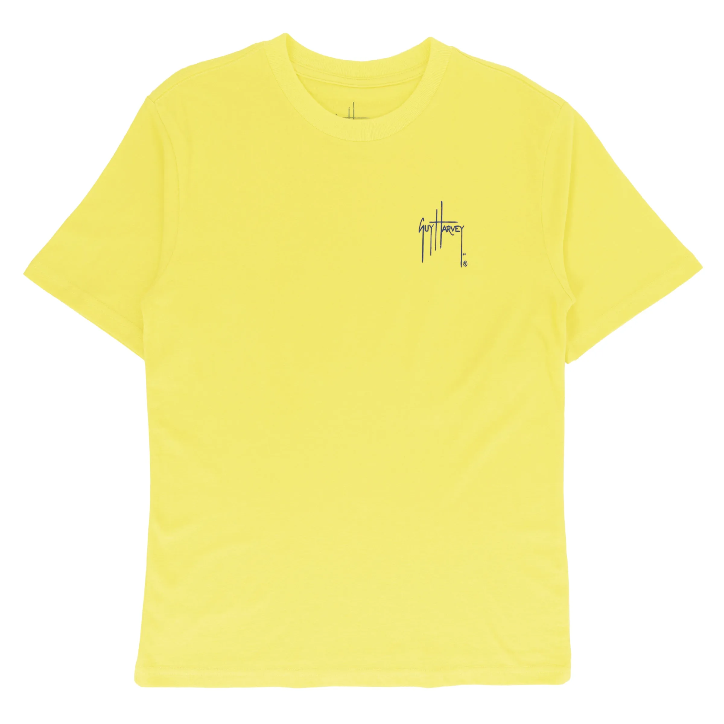 Girl's Heart Manatees Short Sleeve Yellow T-Shirt