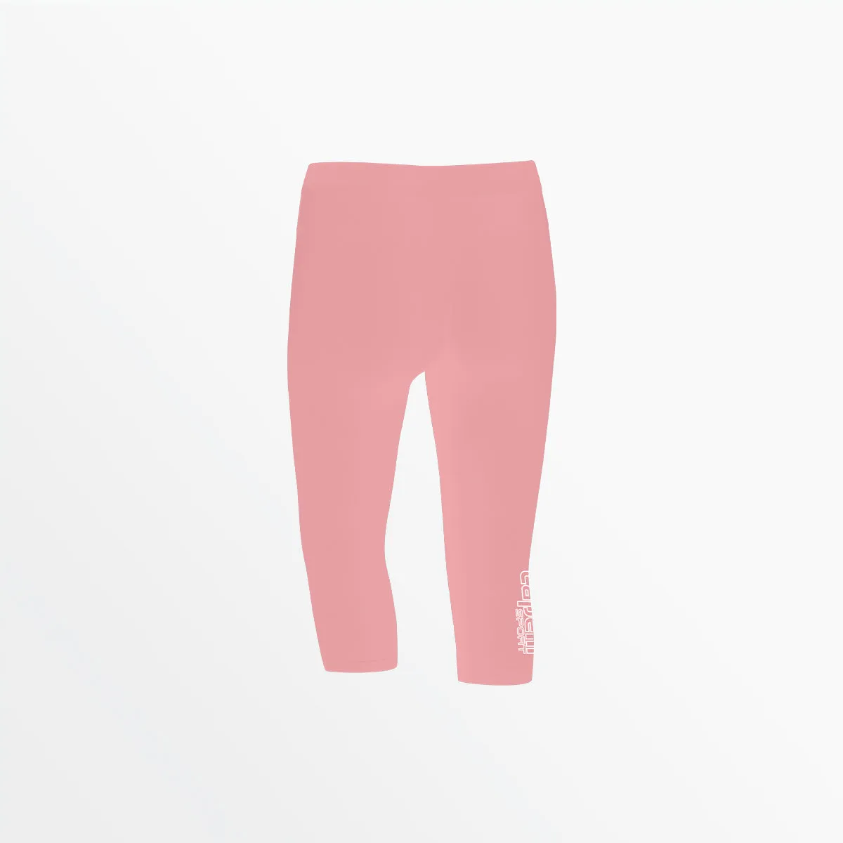 GIRL'S MID RISE LOGO 3/4 COTTON LEGGINGS