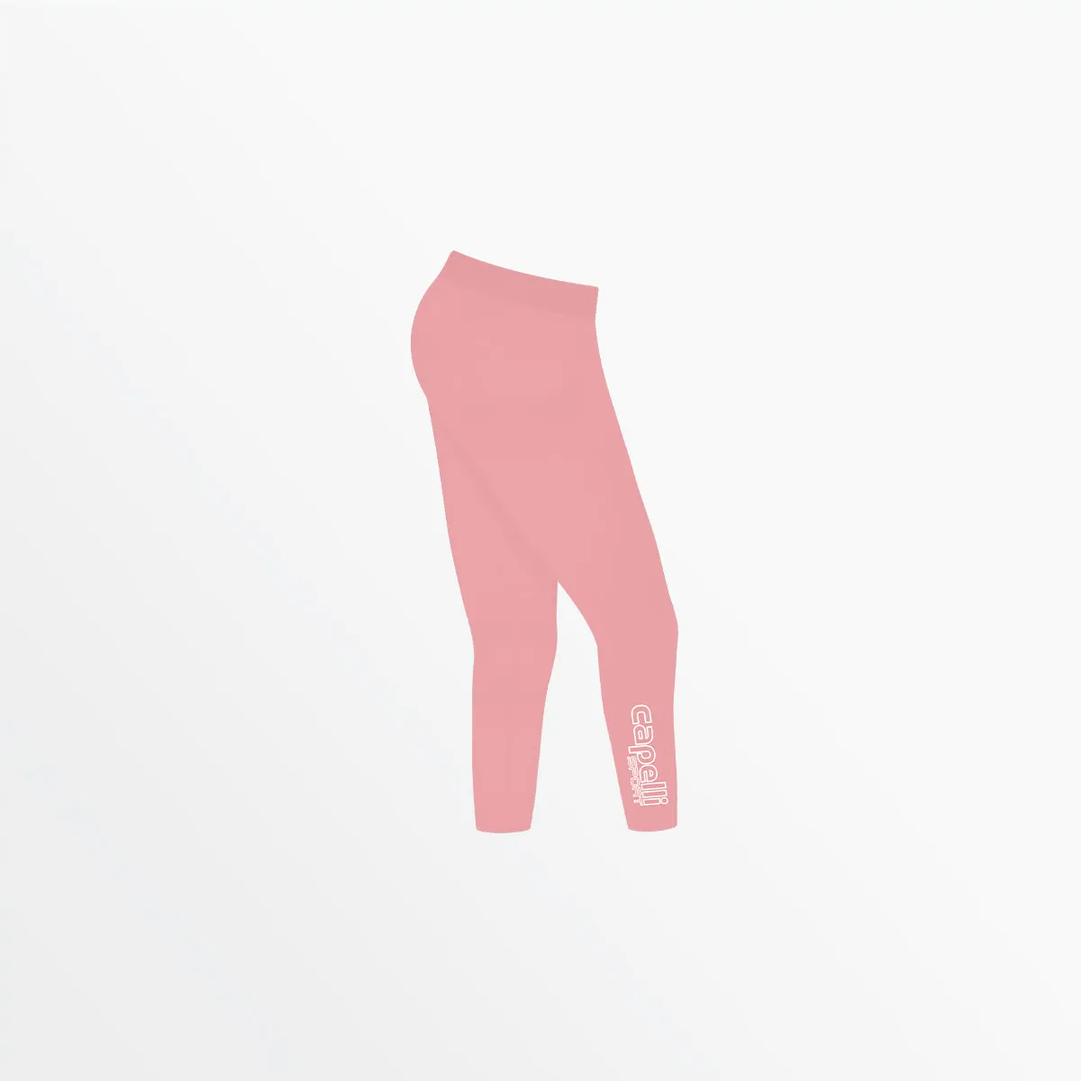 GIRL'S MID RISE LOGO 3/4 COTTON LEGGINGS