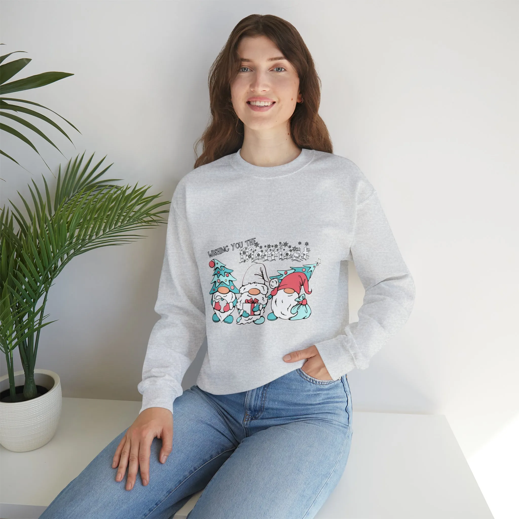 Gnome Christmas Unisex Heavy Blend™ Crewneck Sweatshirt