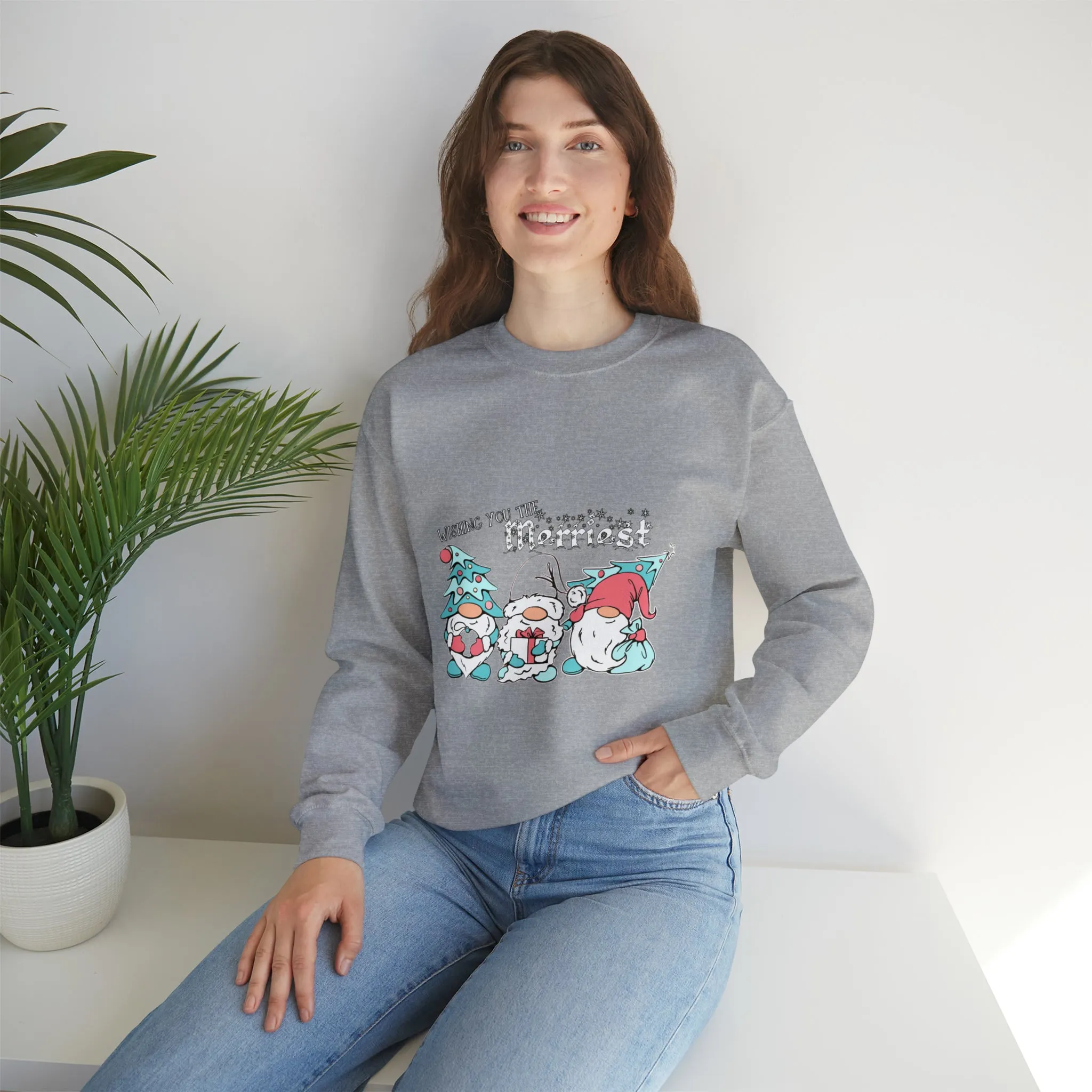 Gnome Christmas Unisex Heavy Blend™ Crewneck Sweatshirt