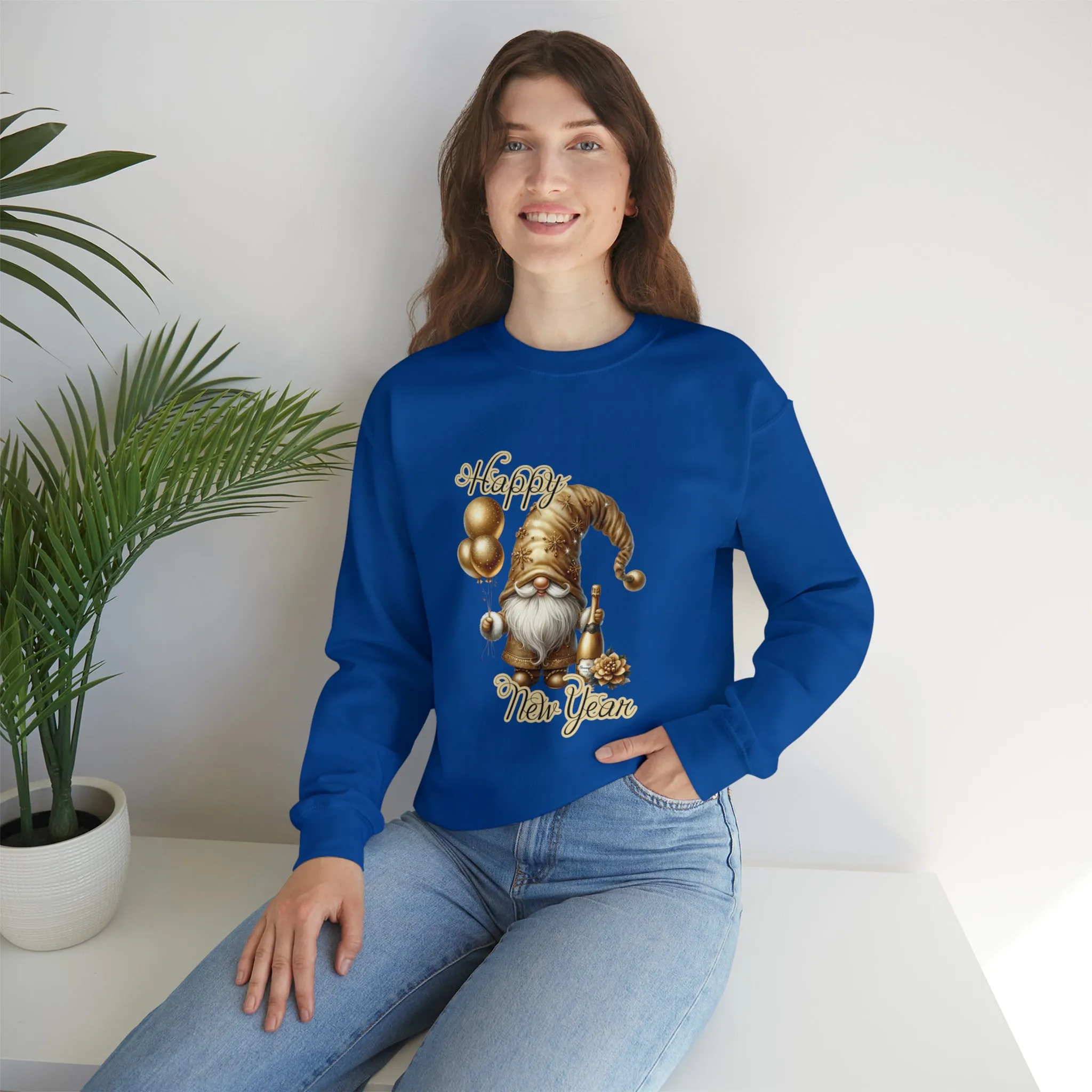 Gnome New Year Unisex Heavy Blend™ Crewneck Sweatshirt