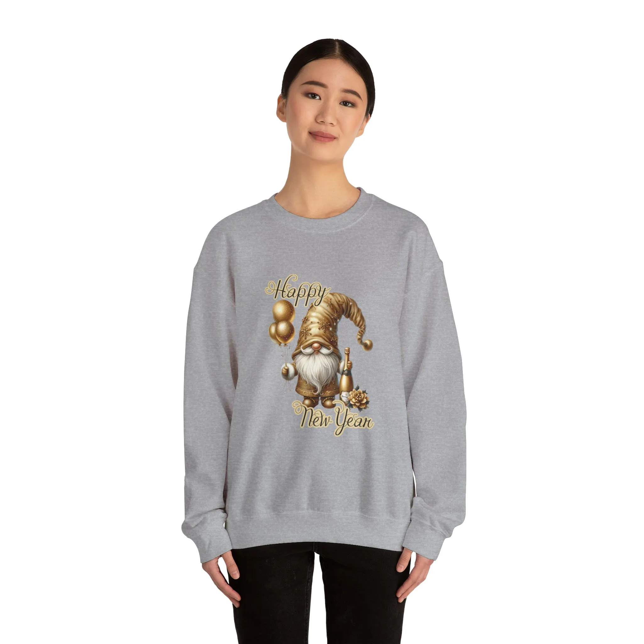 Gnome New Year Unisex Heavy Blend™ Crewneck Sweatshirt