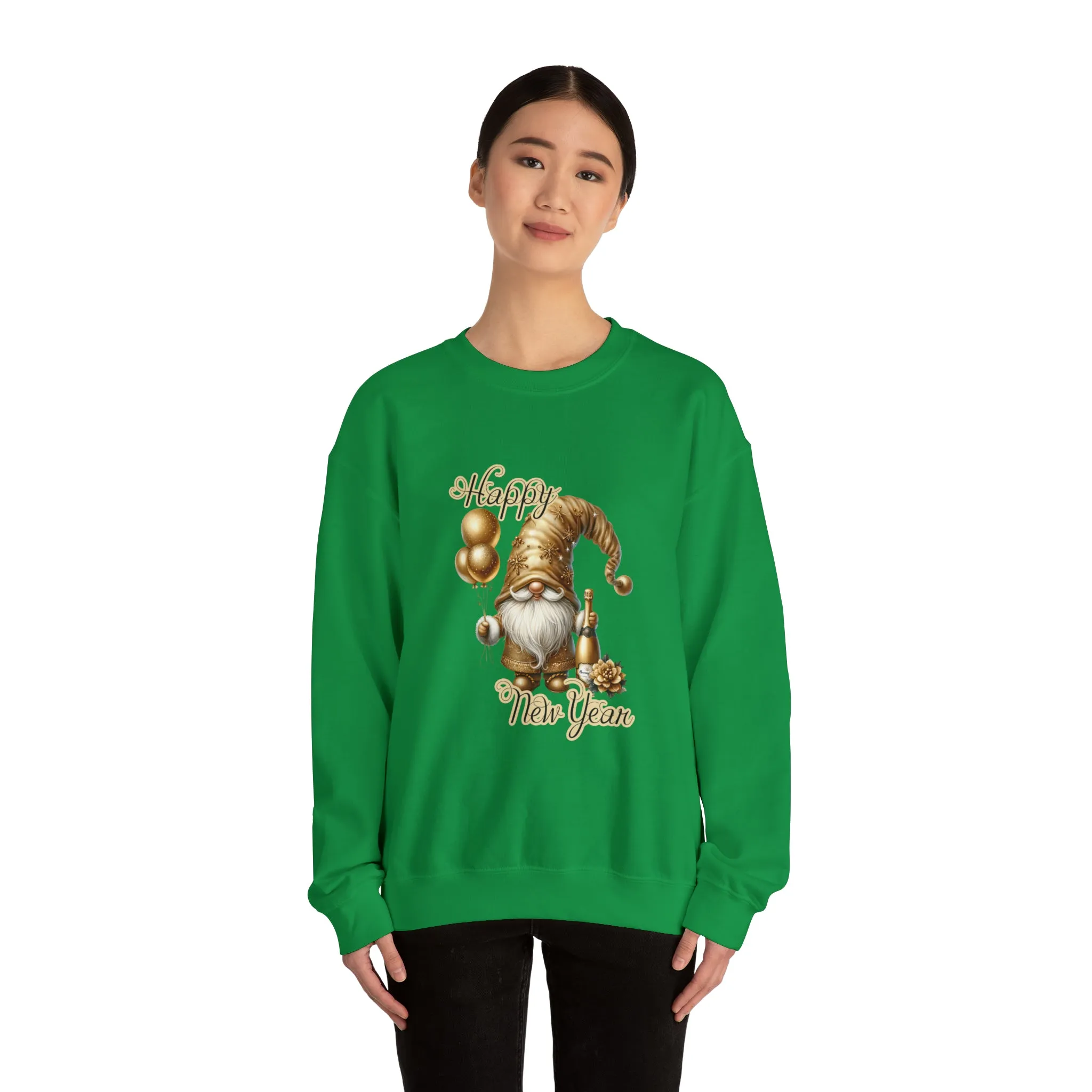 Gnome New Year Unisex Heavy Blend™ Crewneck Sweatshirt