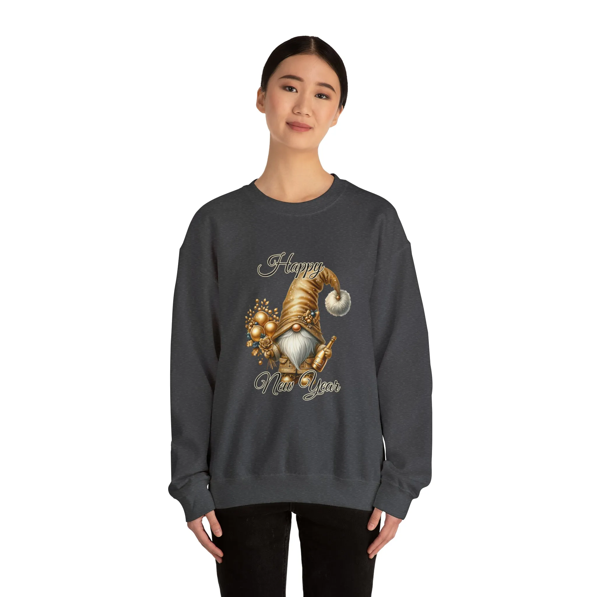 Gnome New Year Unisex Heavy Blend™ Crewneck Sweatshirt