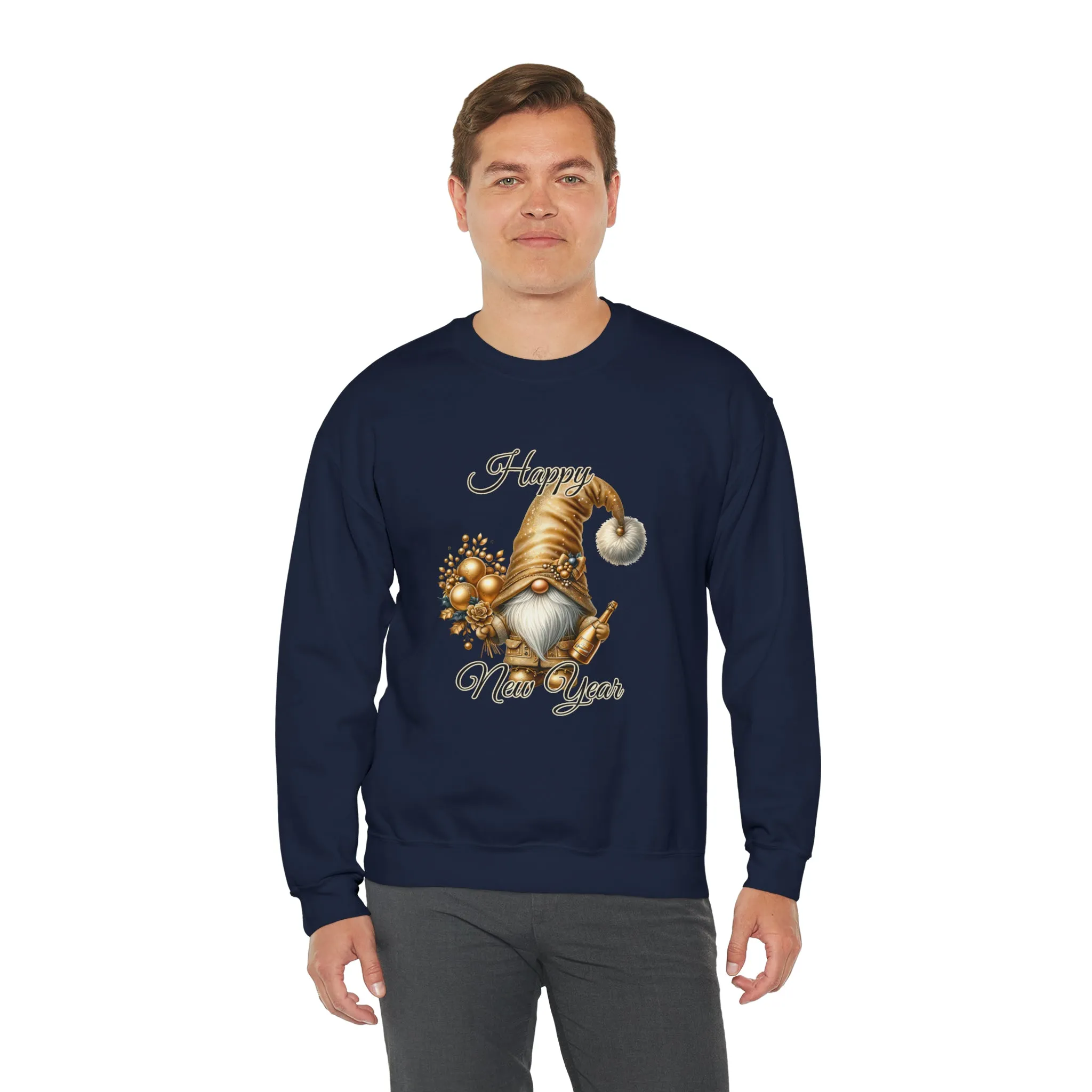 Gnome New Year Unisex Heavy Blend™ Crewneck Sweatshirt