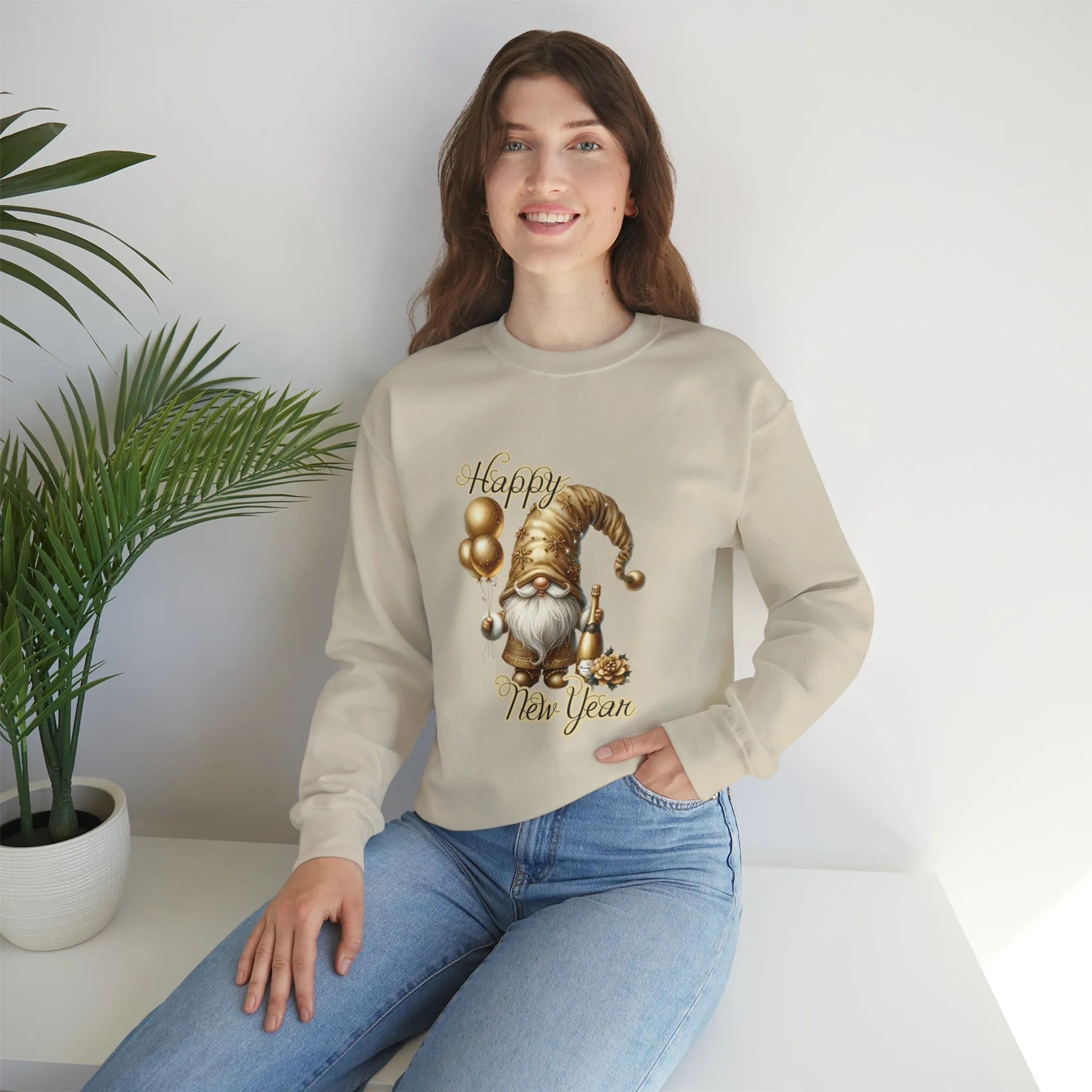 Gnome New Year Unisex Heavy Blend™ Crewneck Sweatshirt