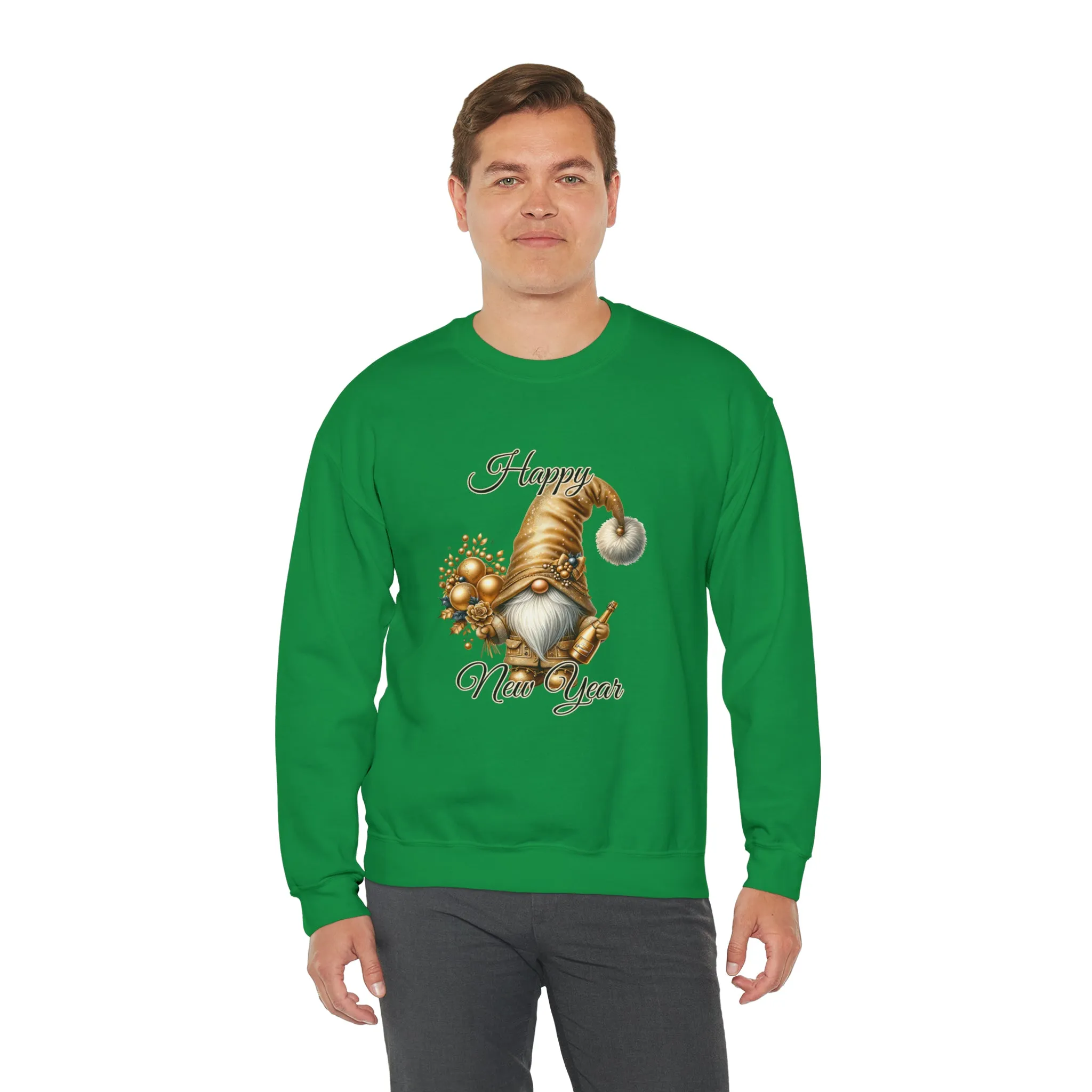 Gnome New Year Unisex Heavy Blend™ Crewneck Sweatshirt