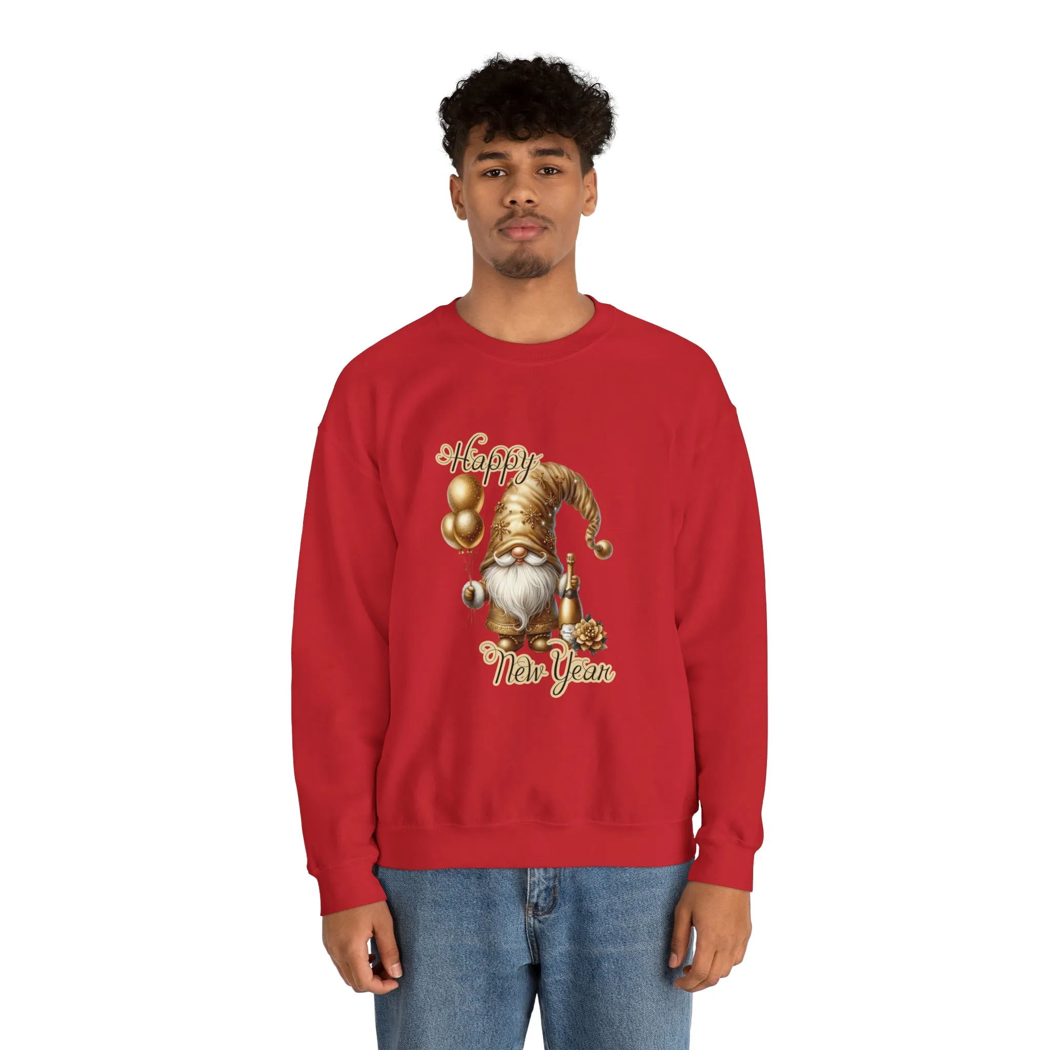 Gnome New Year Unisex Heavy Blend™ Crewneck Sweatshirt