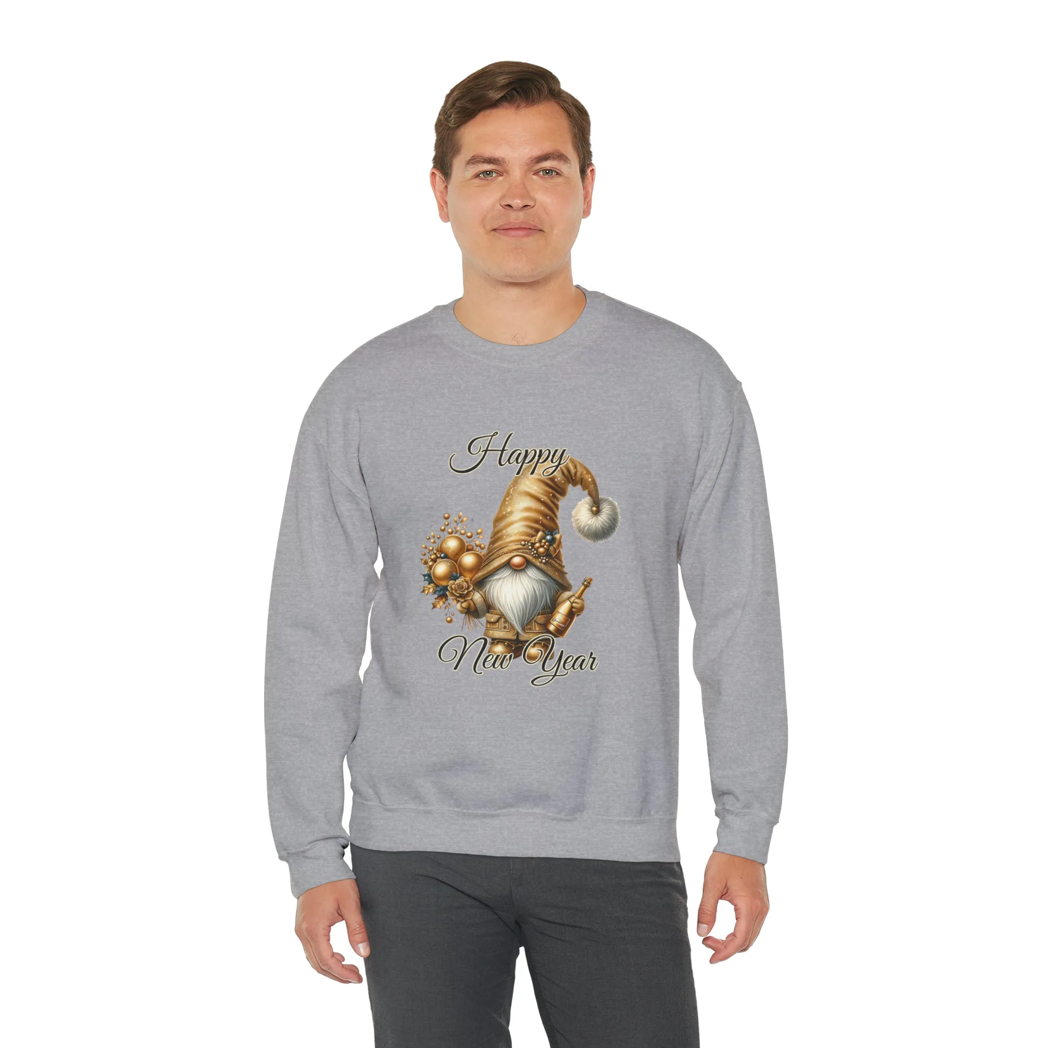 Gnome New Year Unisex Heavy Blend™ Crewneck Sweatshirt