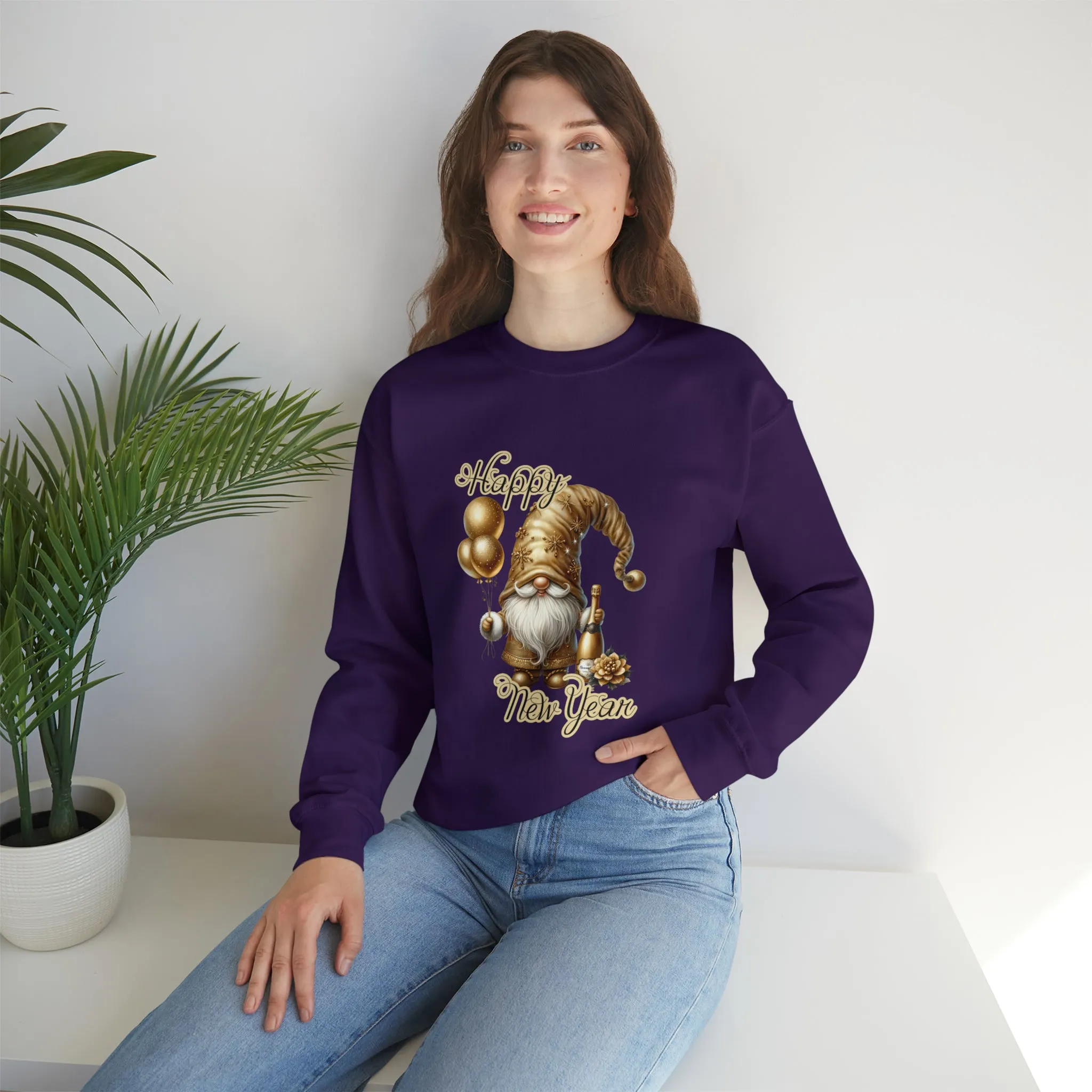 Gnome New Year Unisex Heavy Blend™ Crewneck Sweatshirt