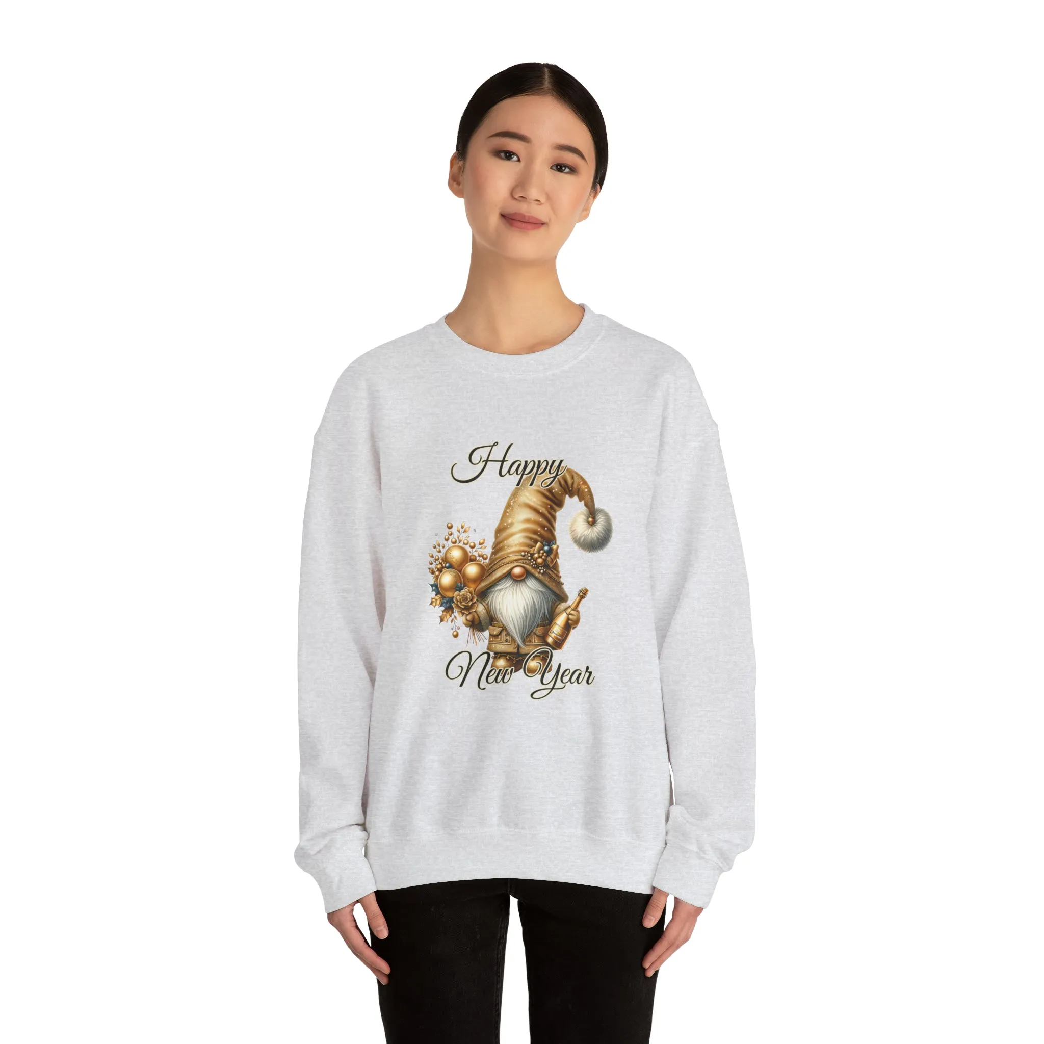 Gnome New Year Unisex Heavy Blend™ Crewneck Sweatshirt