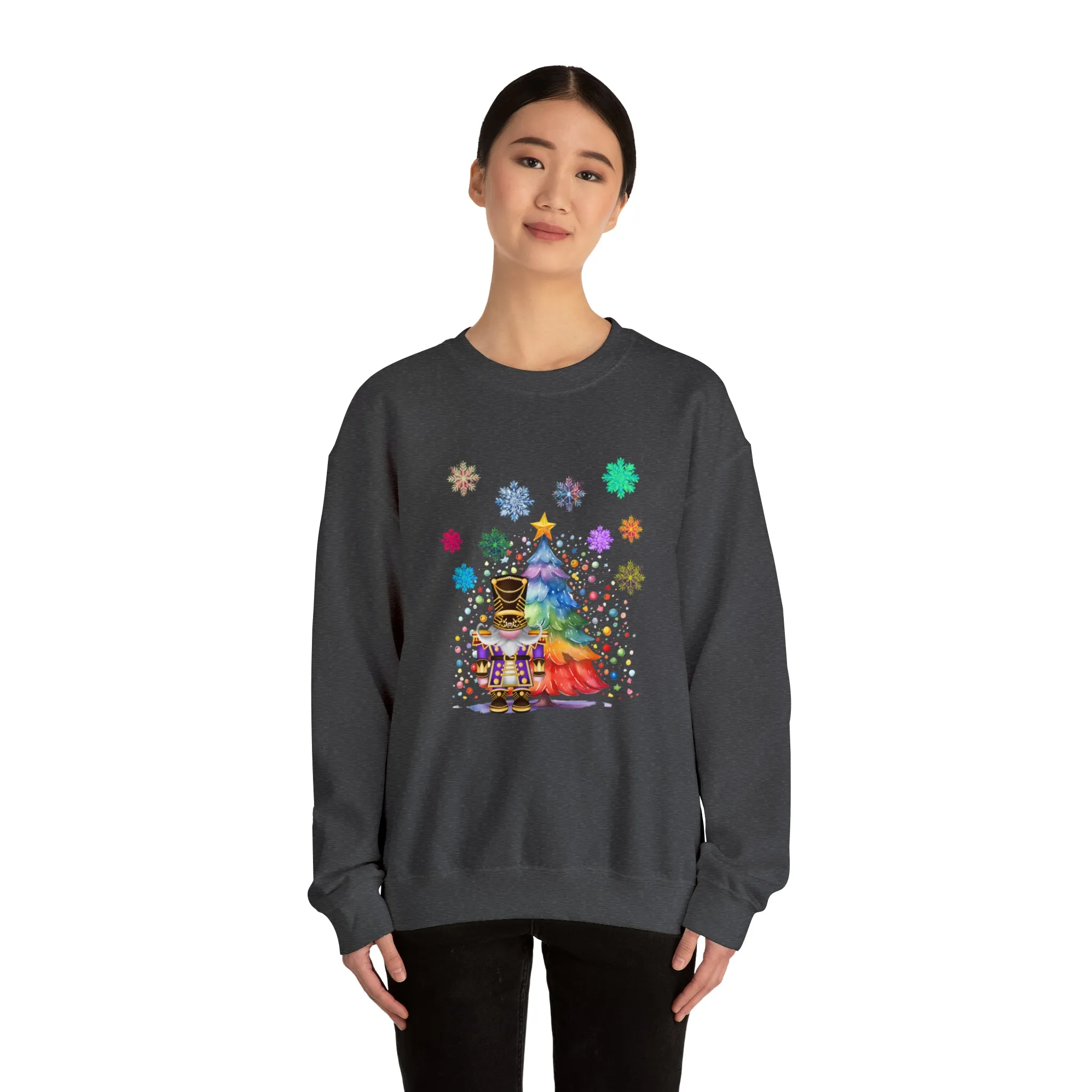 Gnome Nutcracker Unisex Heavy Blend™ Crewneck Sweatshirt