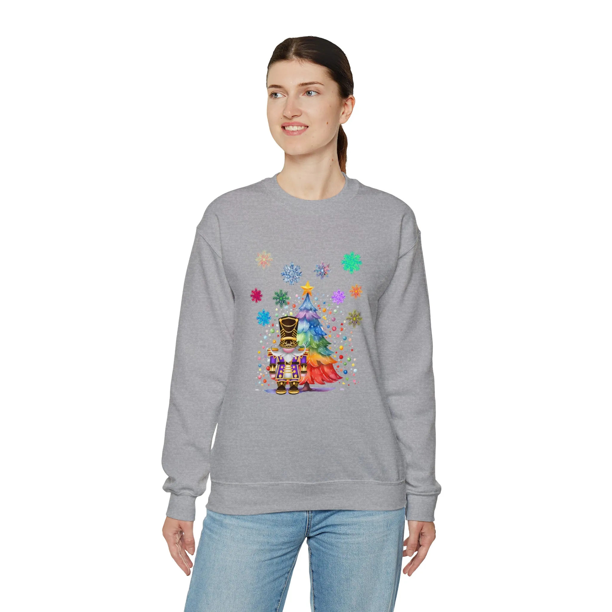 Gnome Nutcracker Unisex Heavy Blend™ Crewneck Sweatshirt