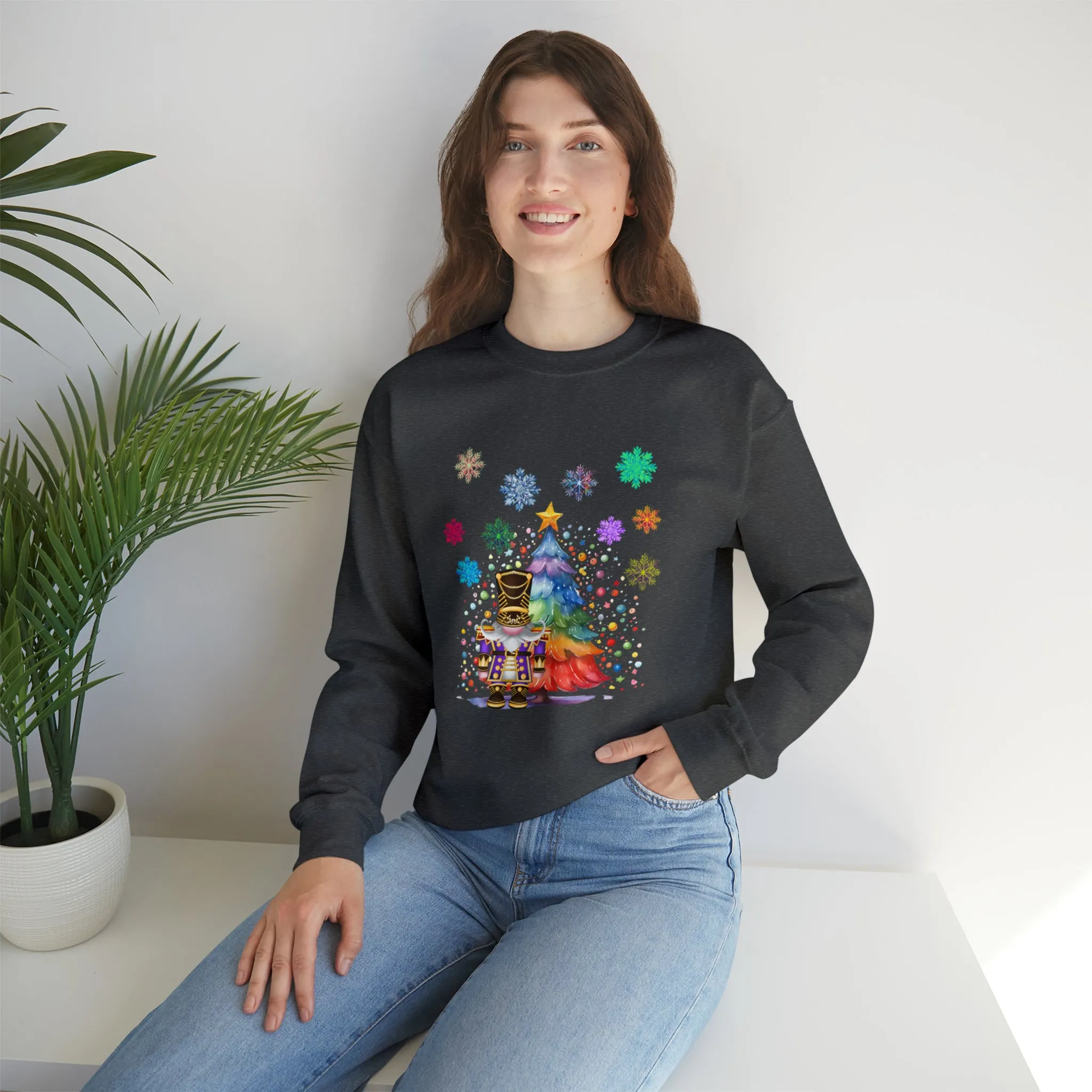 Gnome Nutcracker Unisex Heavy Blend™ Crewneck Sweatshirt