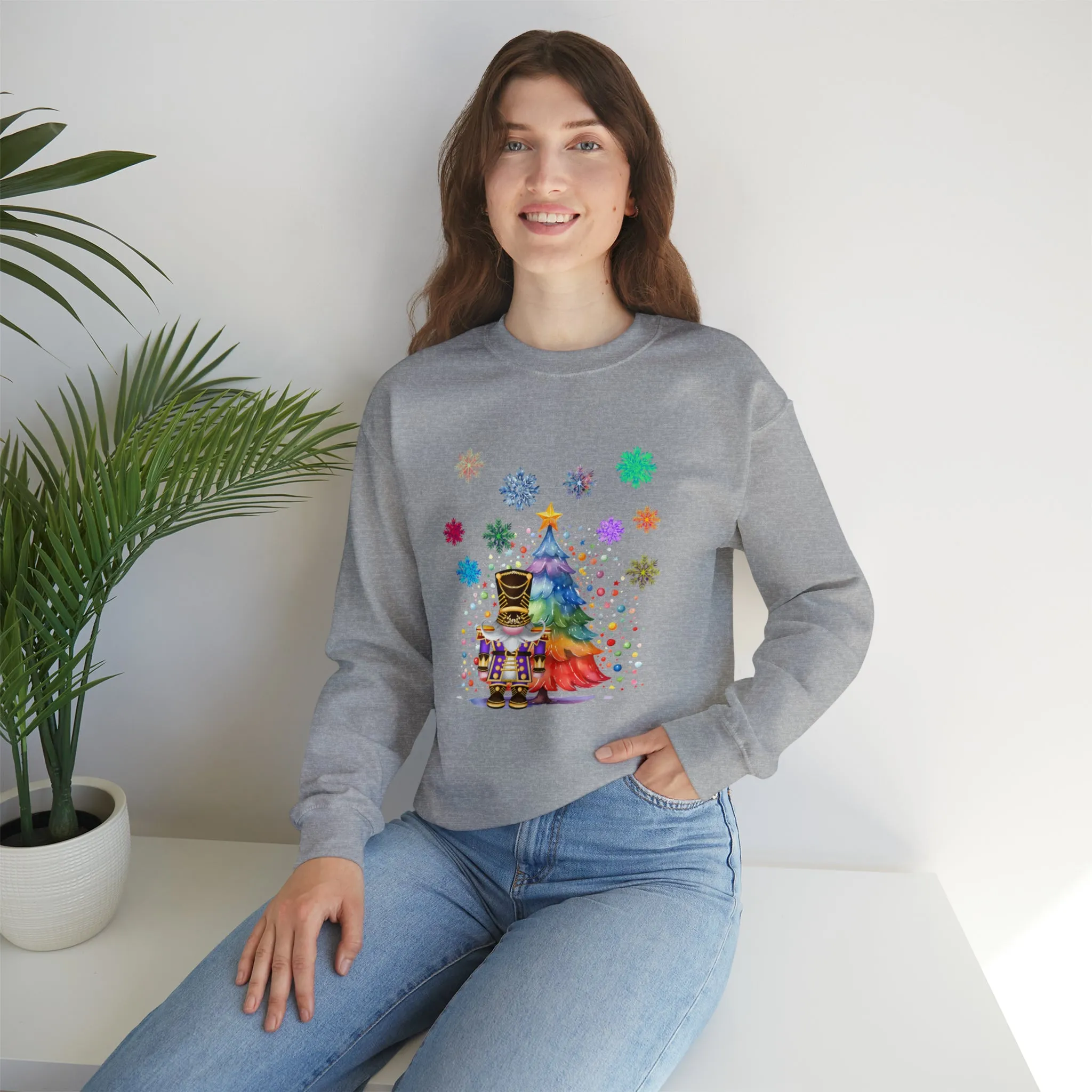 Gnome Nutcracker Unisex Heavy Blend™ Crewneck Sweatshirt