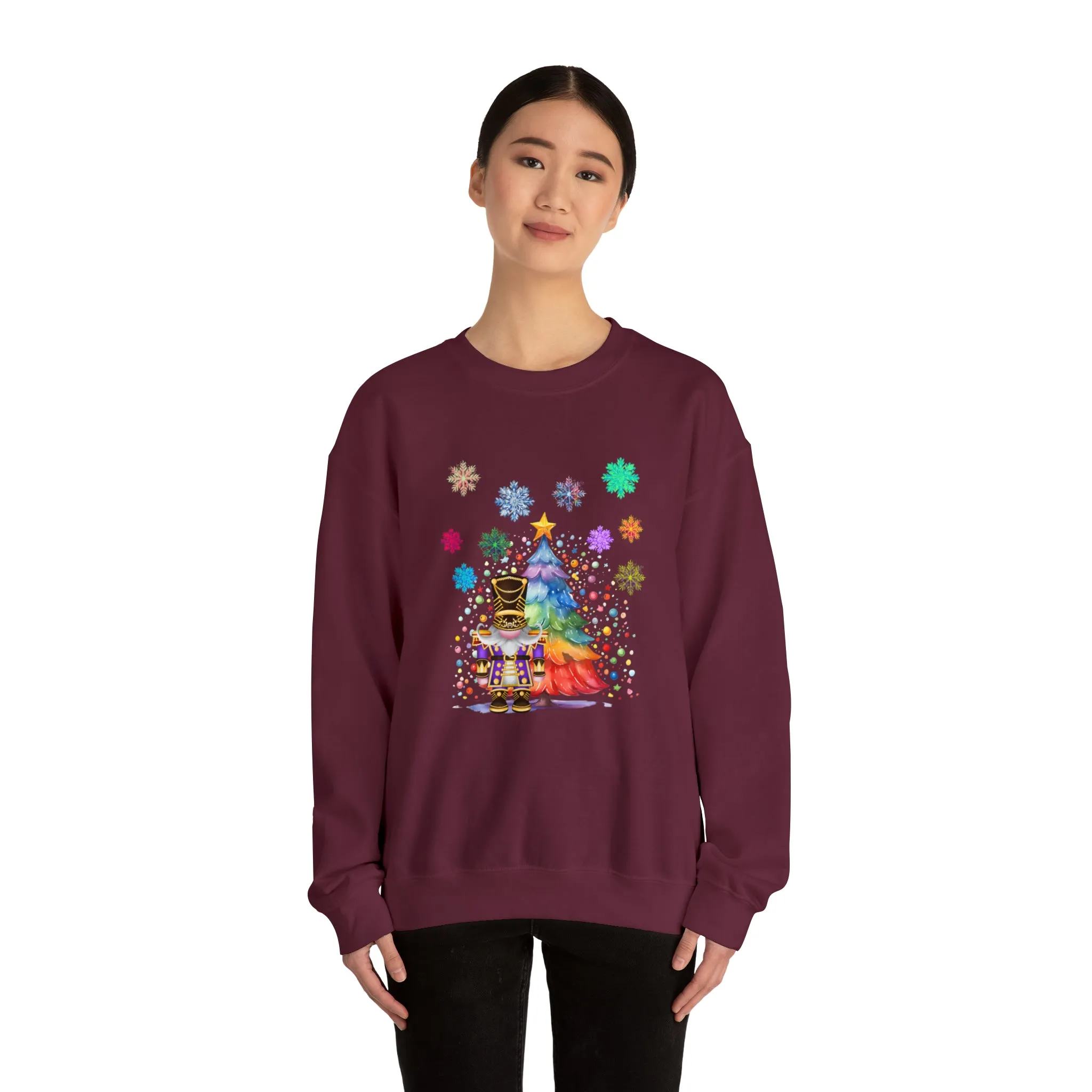 Gnome Nutcracker Unisex Heavy Blend™ Crewneck Sweatshirt