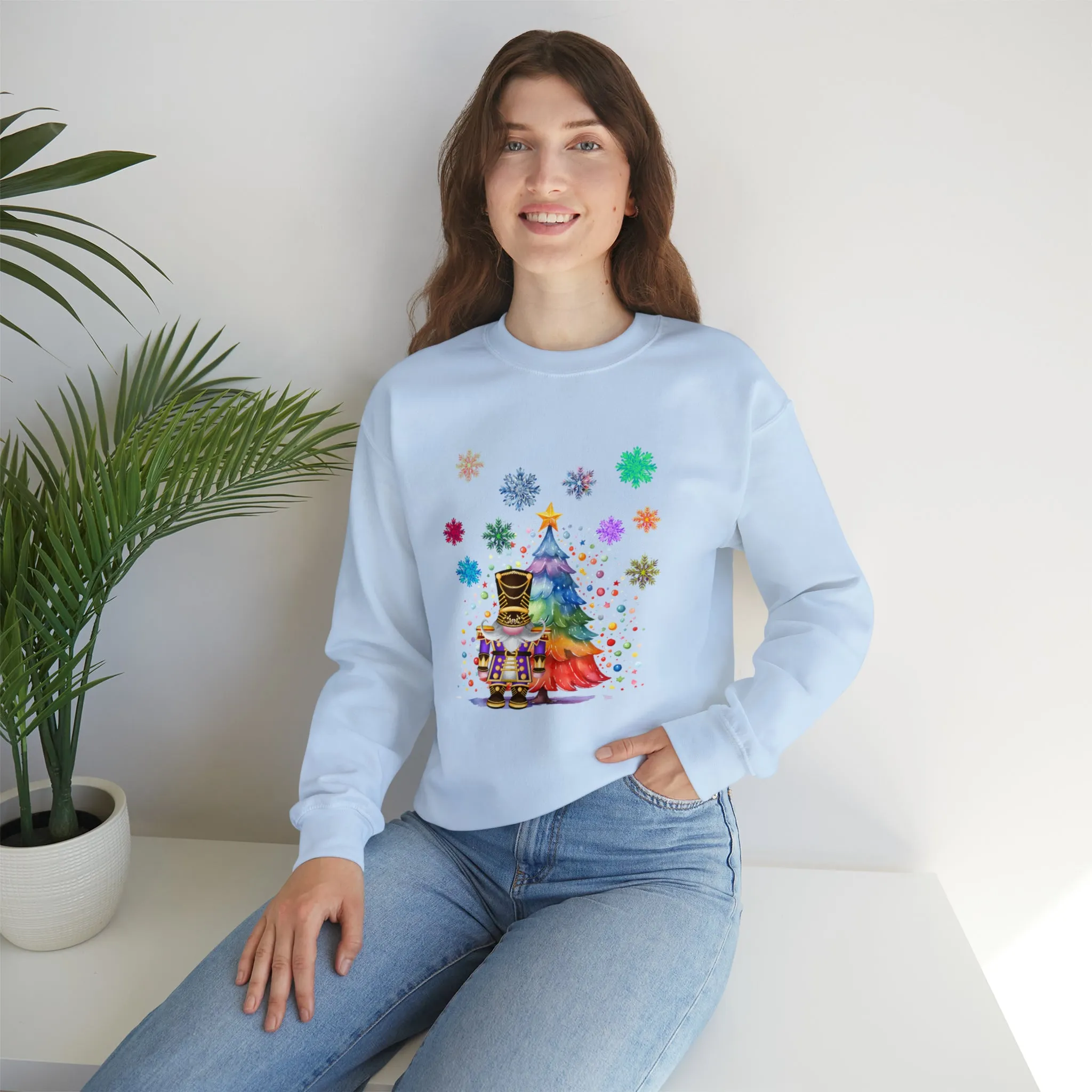 Gnome Nutcracker Unisex Heavy Blend™ Crewneck Sweatshirt