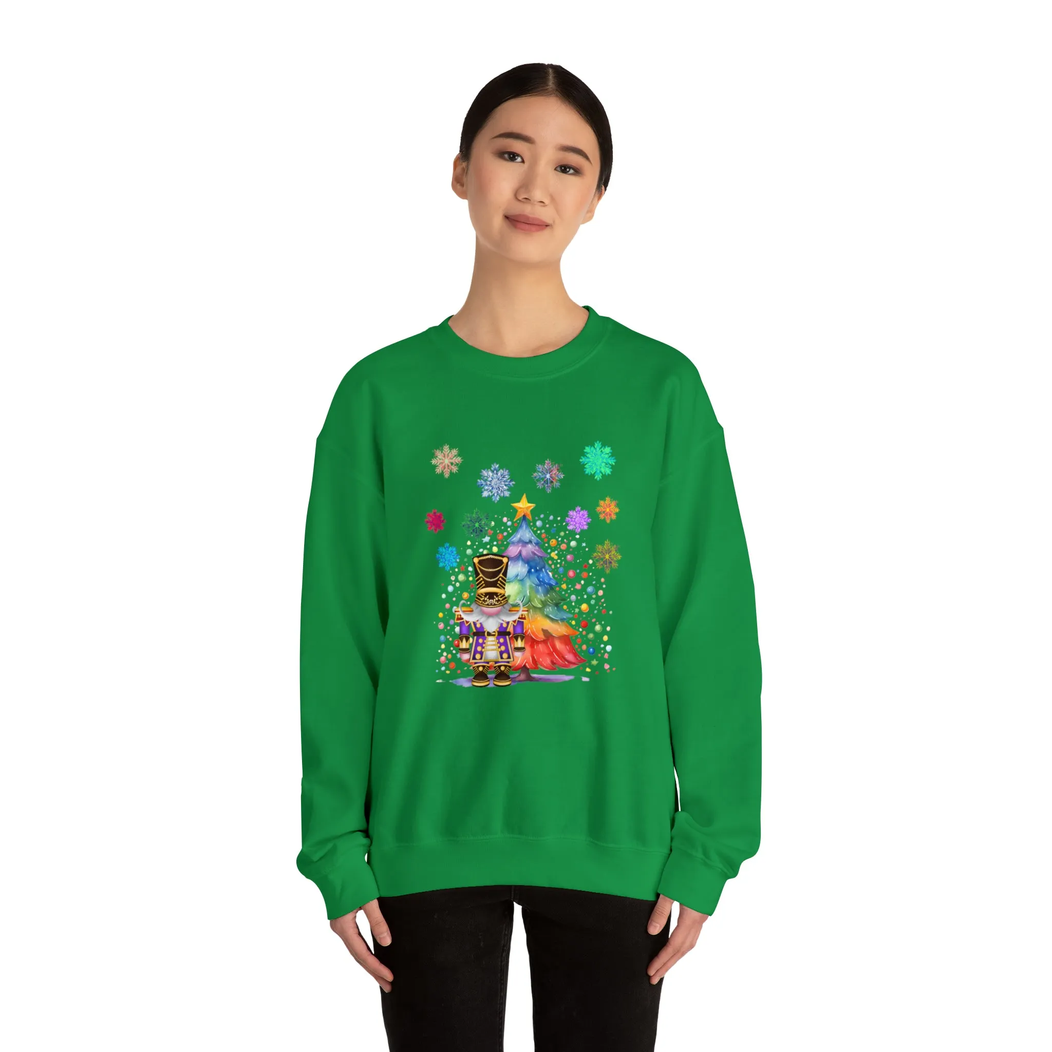 Gnome Nutcracker Unisex Heavy Blend™ Crewneck Sweatshirt