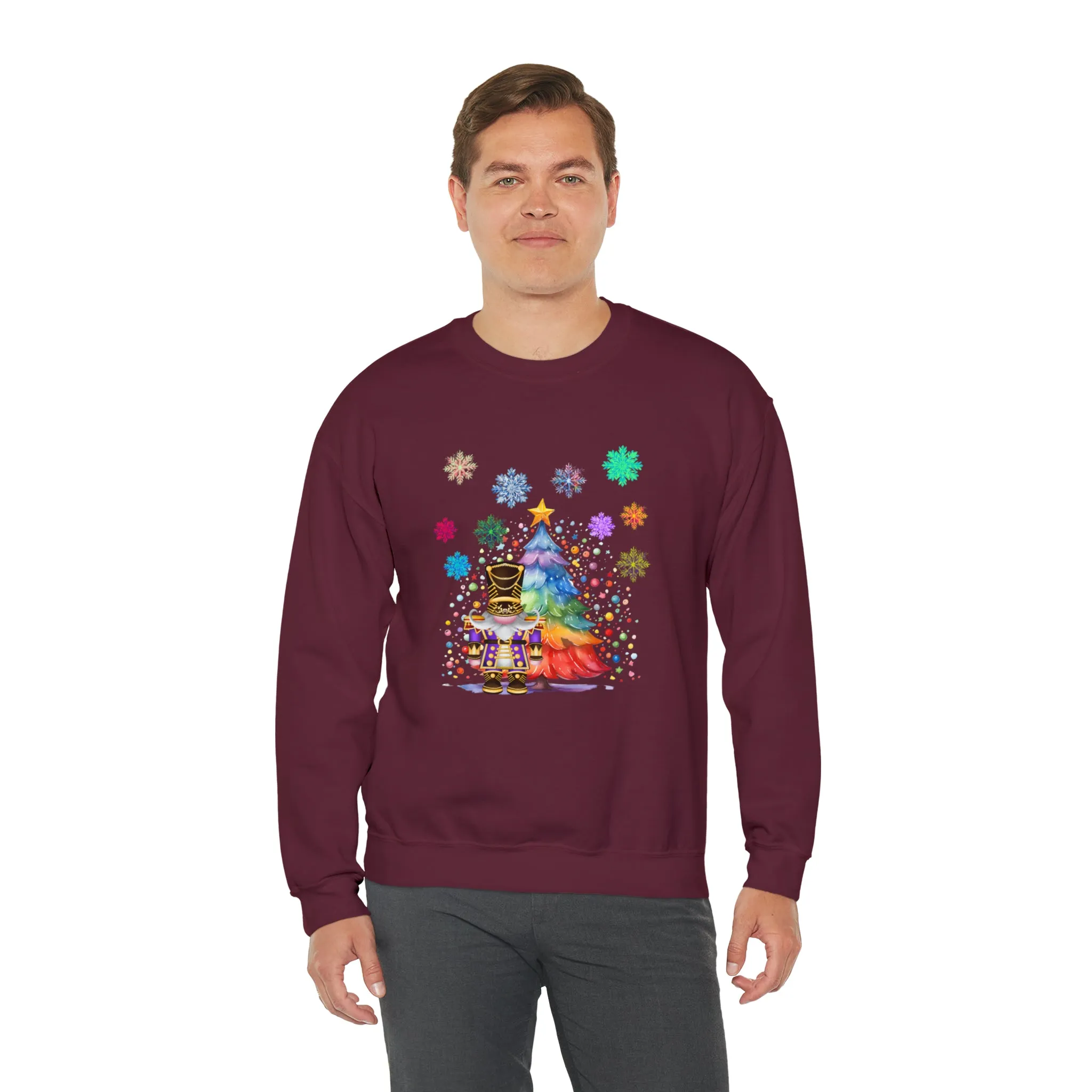 Gnome Nutcracker Unisex Heavy Blend™ Crewneck Sweatshirt