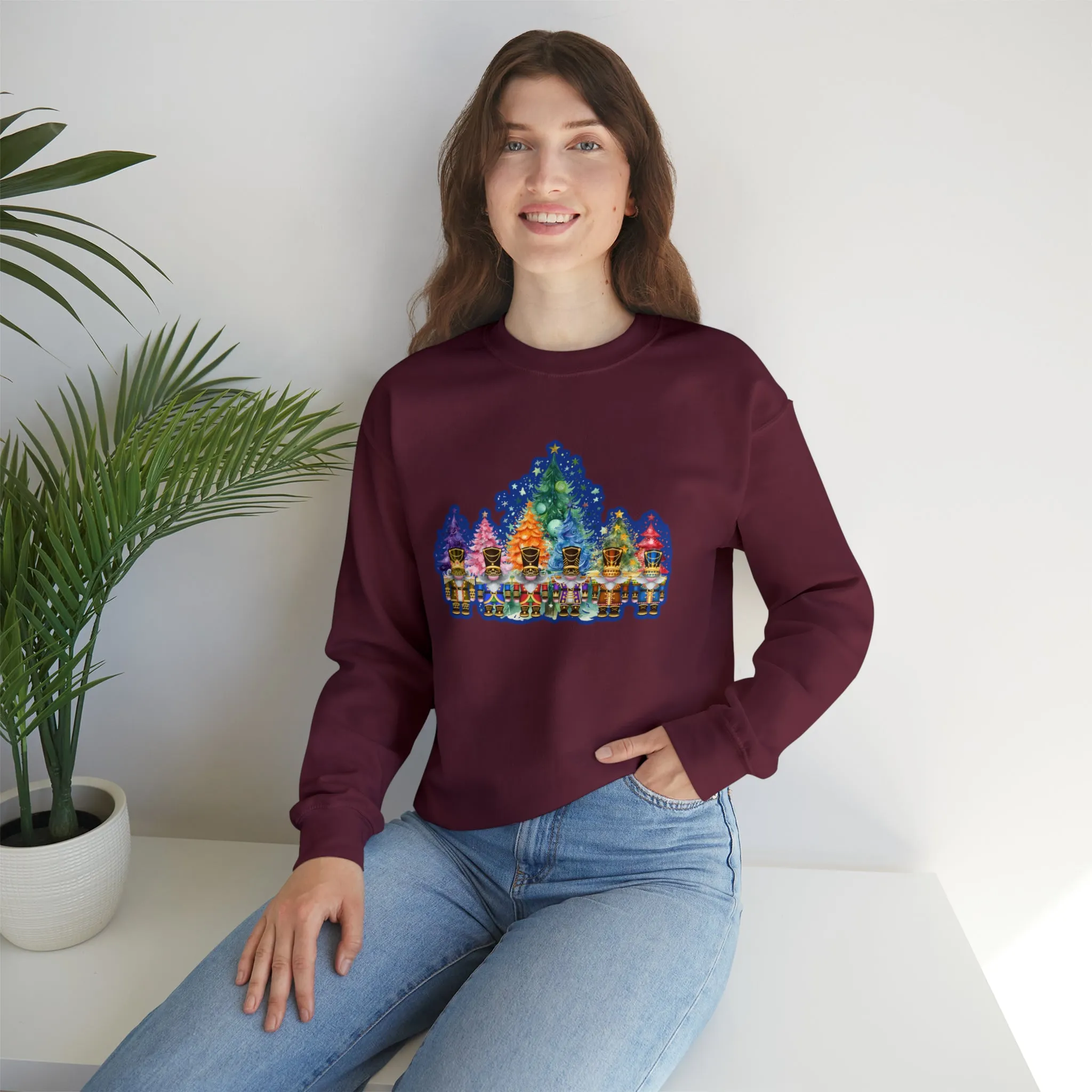 Gnome Nutcracker Unisex Heavy Blend™ Crewneck Sweatshirt