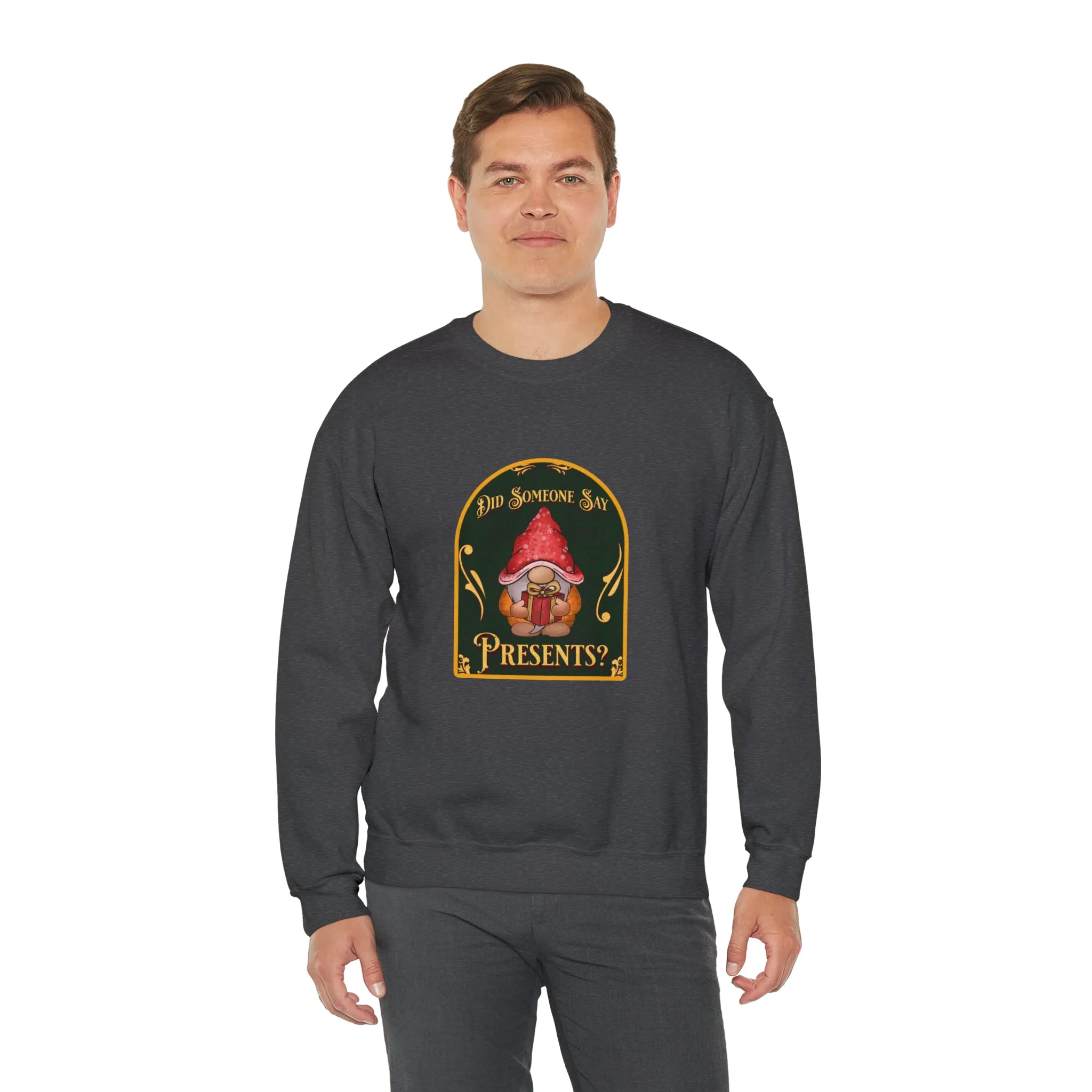 Gnome Presents Unisex Heavy Blend™ Crewneck Sweatshirt