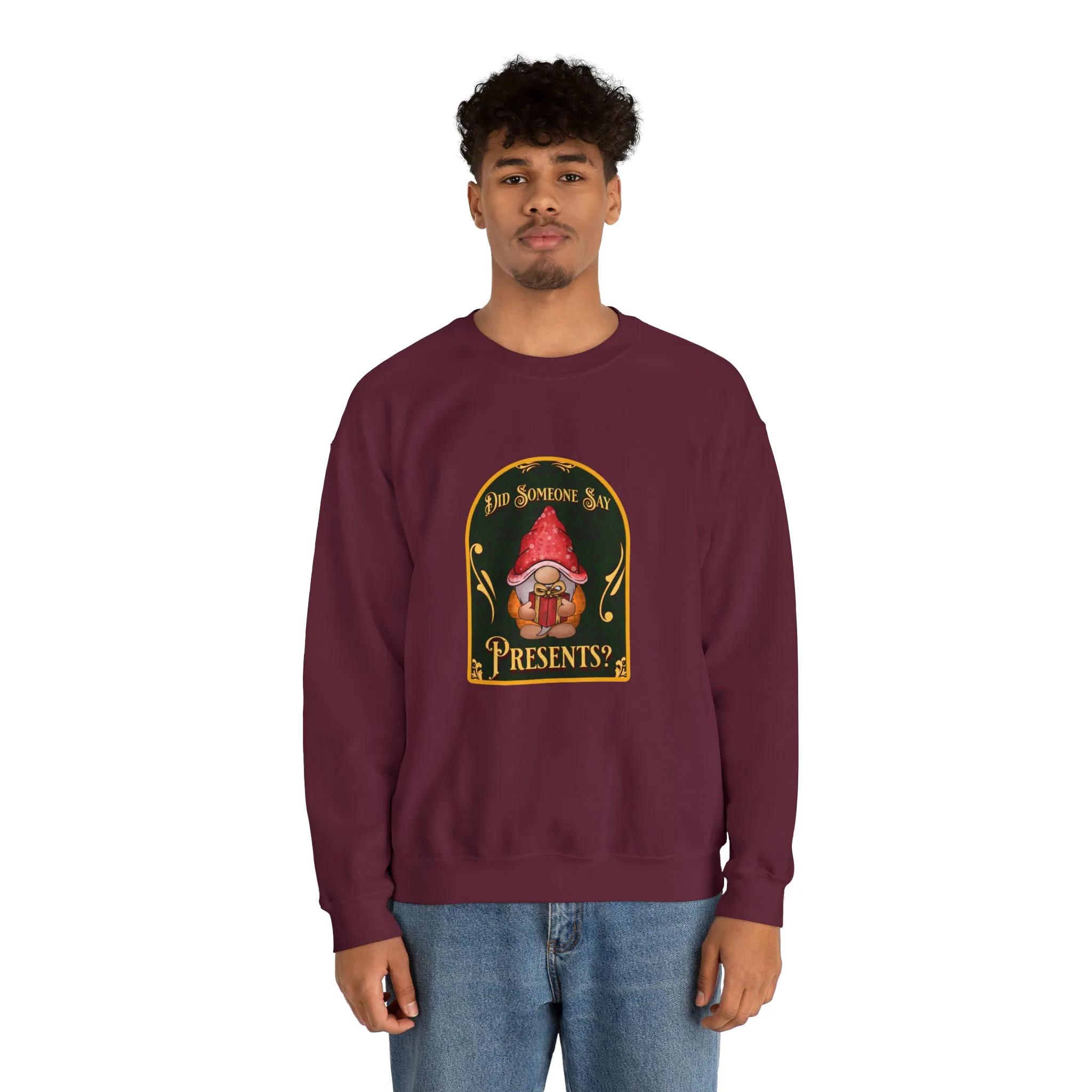 Gnome Presents Unisex Heavy Blend™ Crewneck Sweatshirt