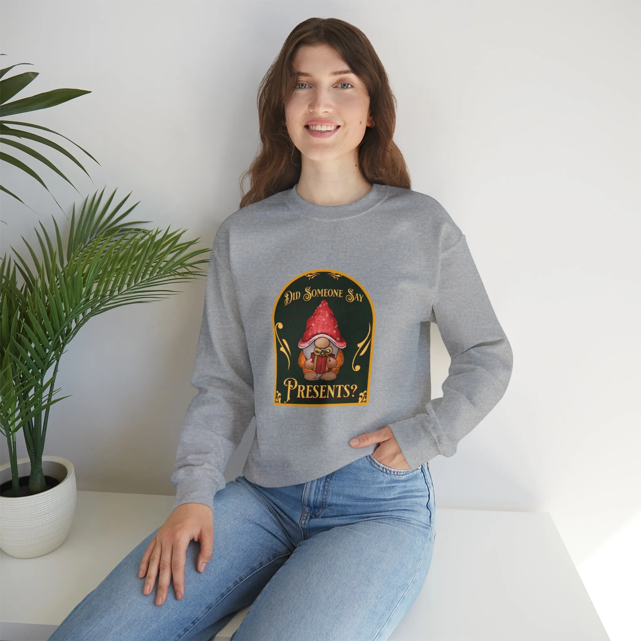 Gnome Presents Unisex Heavy Blend™ Crewneck Sweatshirt