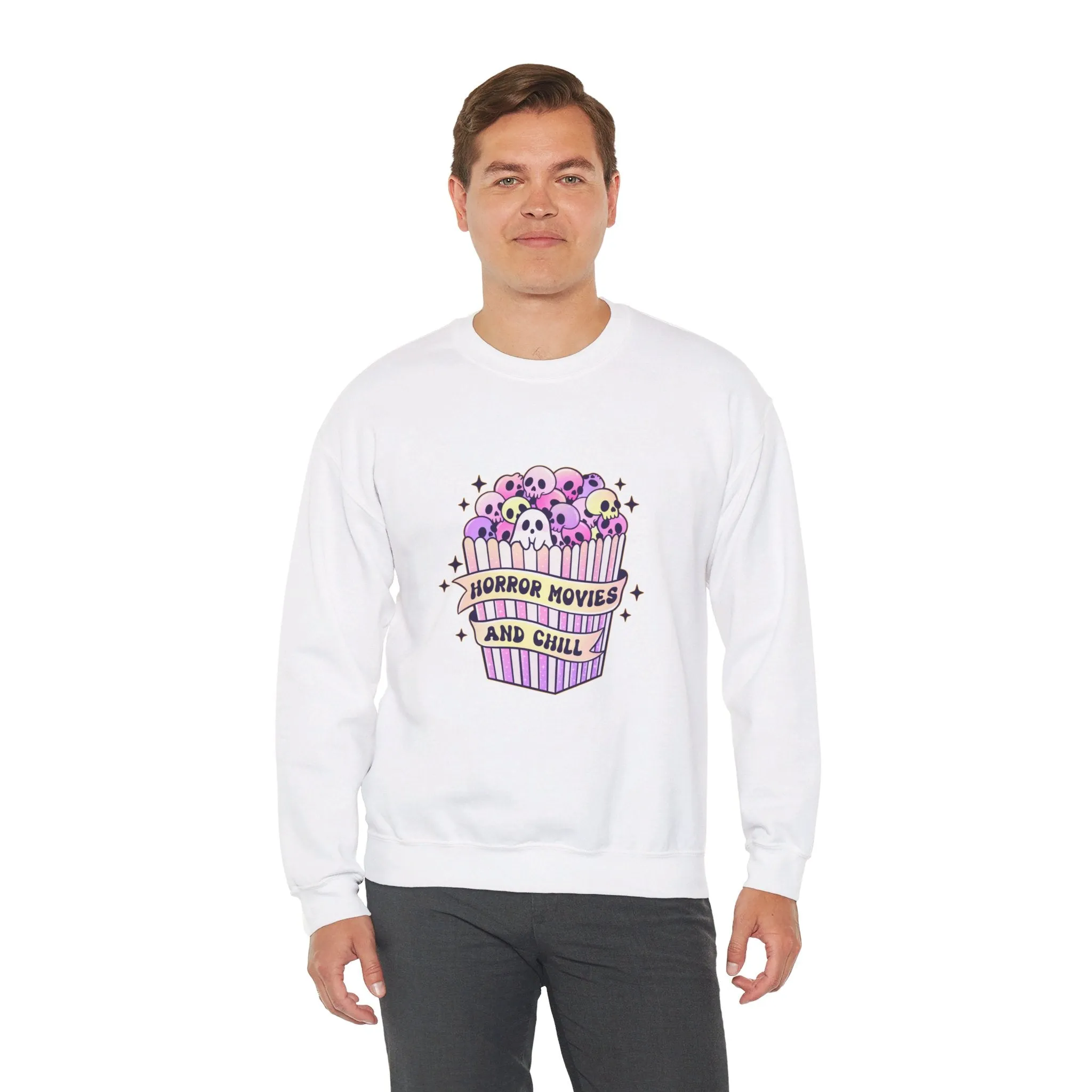 Horror Movies & Chill Unisex Heavy Blend™ Crewneck Sweatshirt