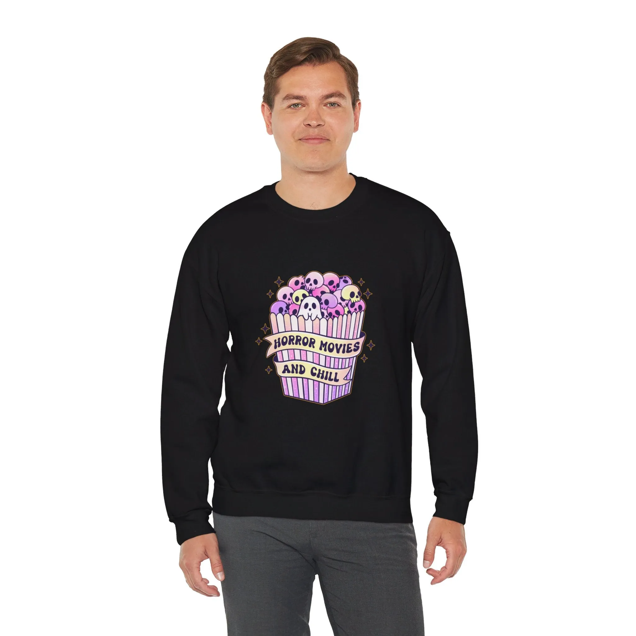 Horror Movies & Chill Unisex Heavy Blend™ Crewneck Sweatshirt