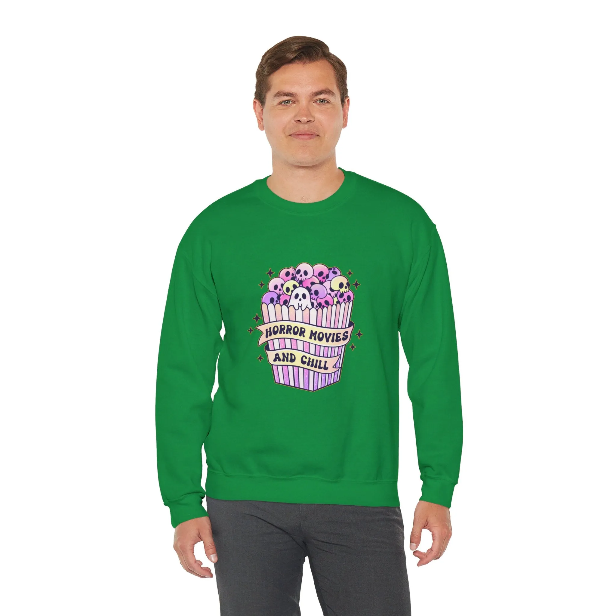 Horror Movies & Chill Unisex Heavy Blend™ Crewneck Sweatshirt