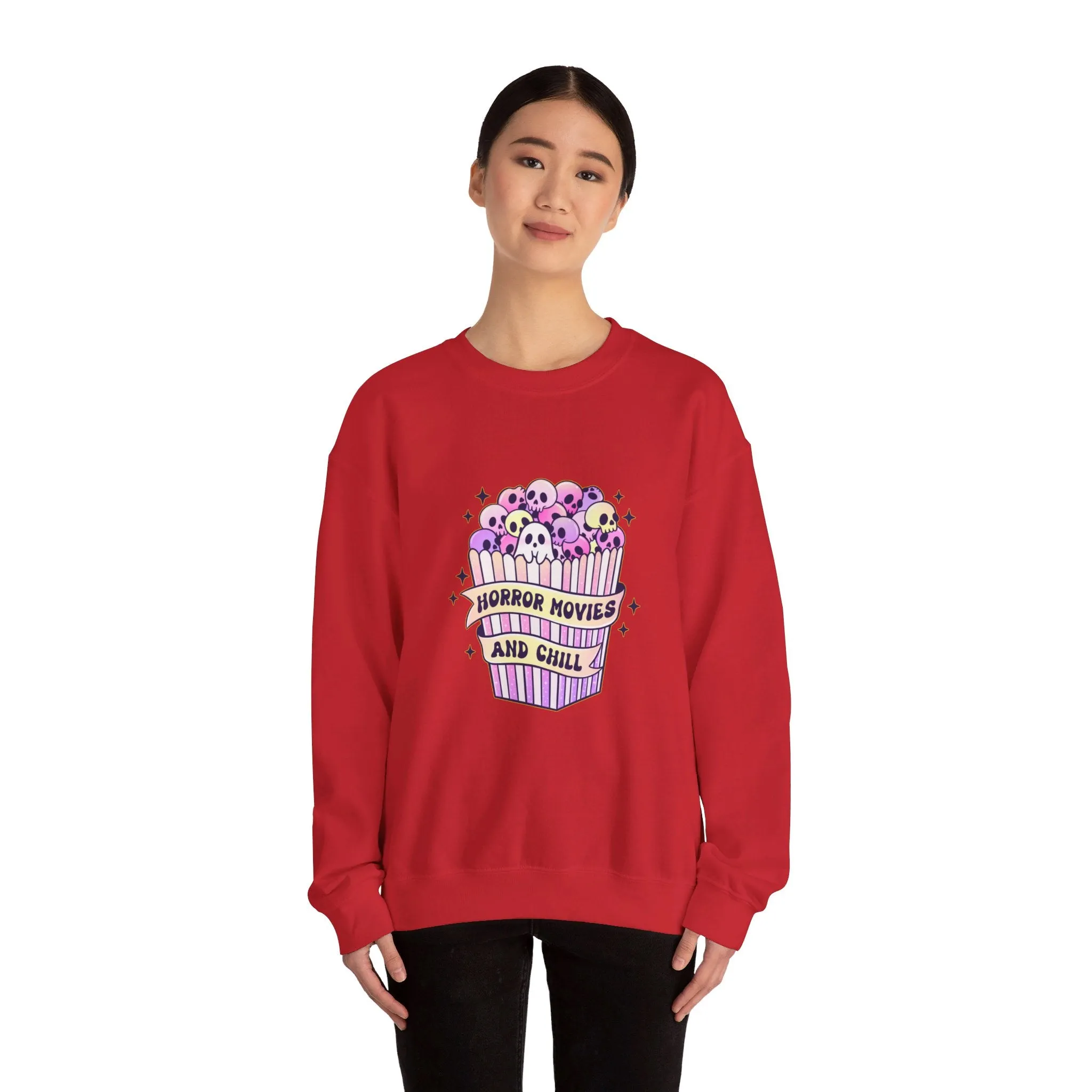 Horror Movies & Chill Unisex Heavy Blend™ Crewneck Sweatshirt