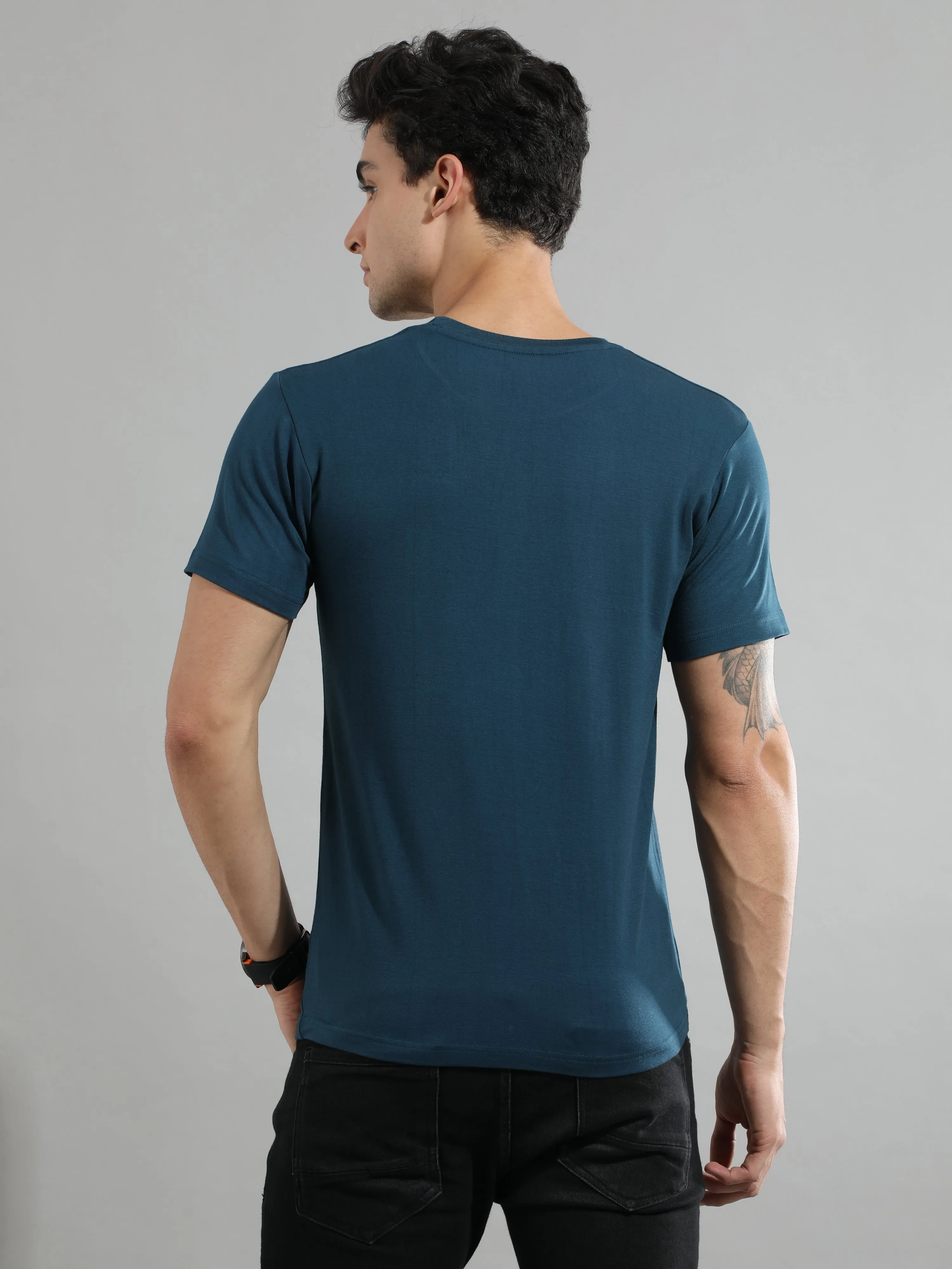 Indian Teal Bamboo Fabric T-Shirt