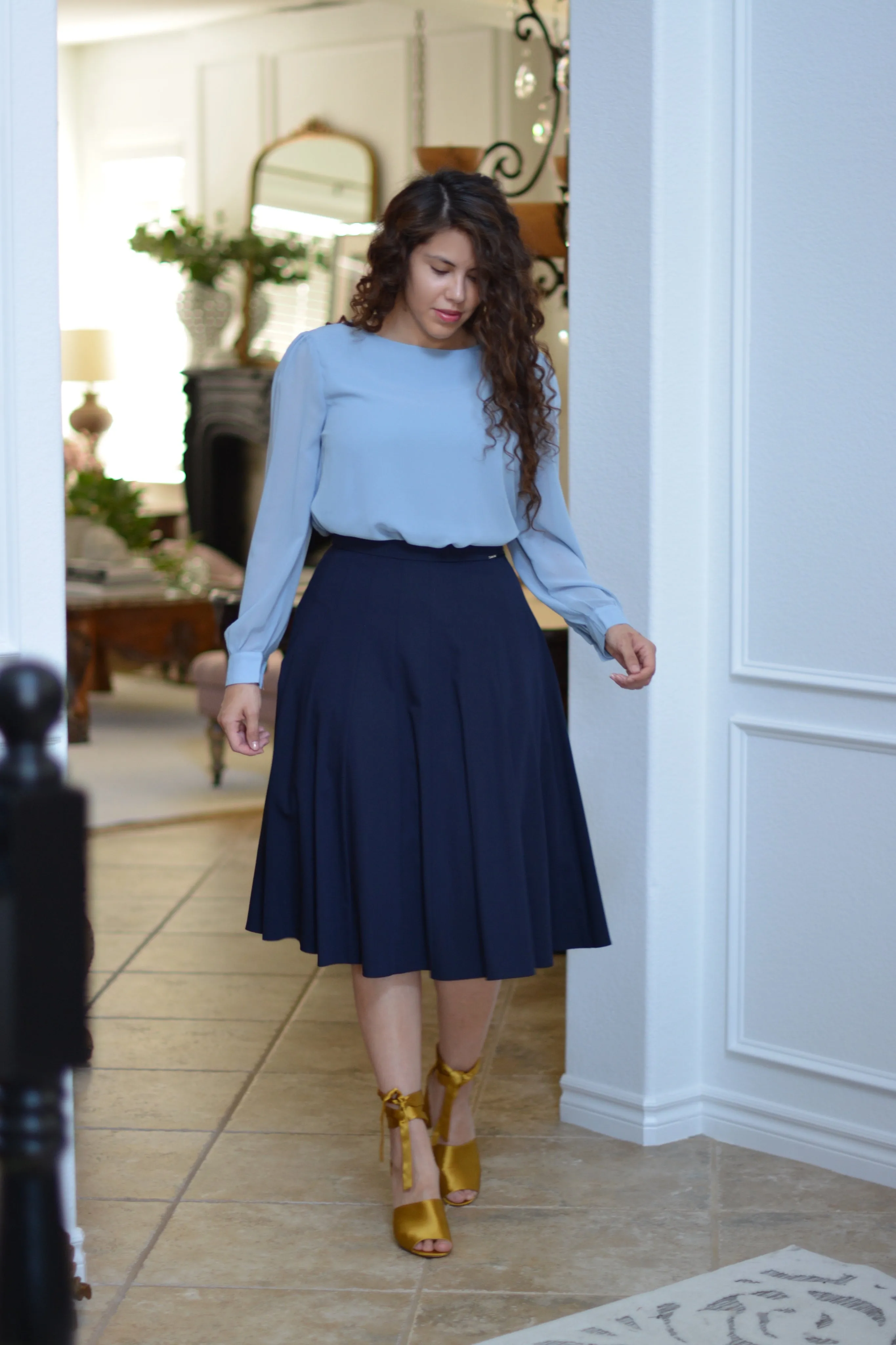 Jay Navy Skirt