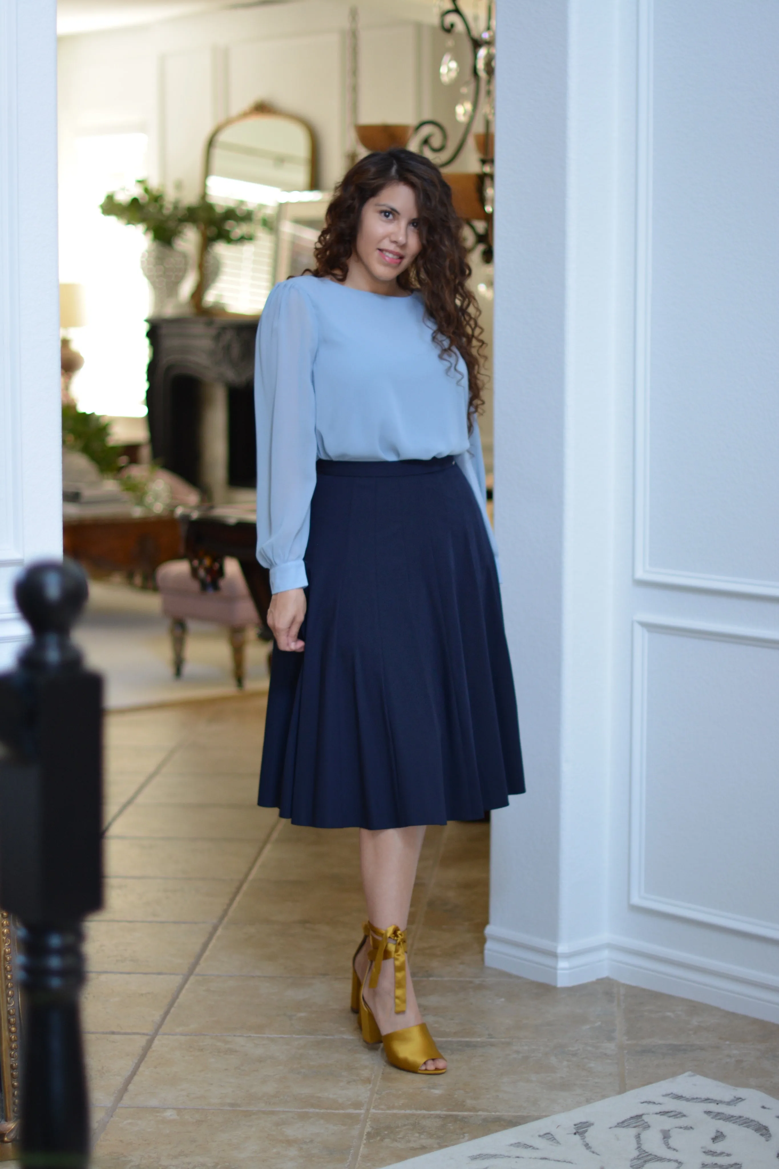 Jay Navy Skirt