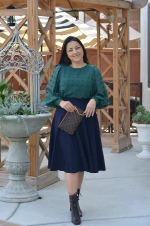 Jay Navy Skirt