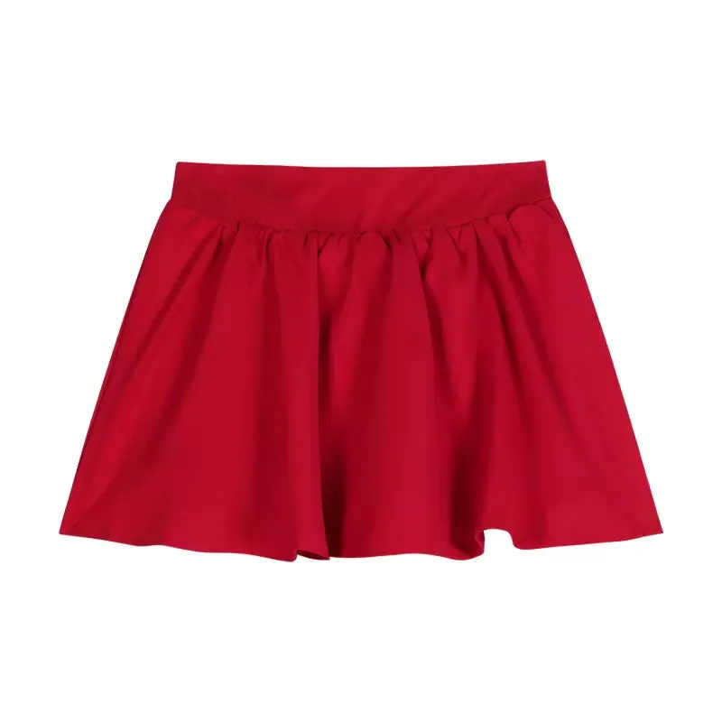 Kiki Little Cherry Red Black Blue Top & Skirt Two Piece Set