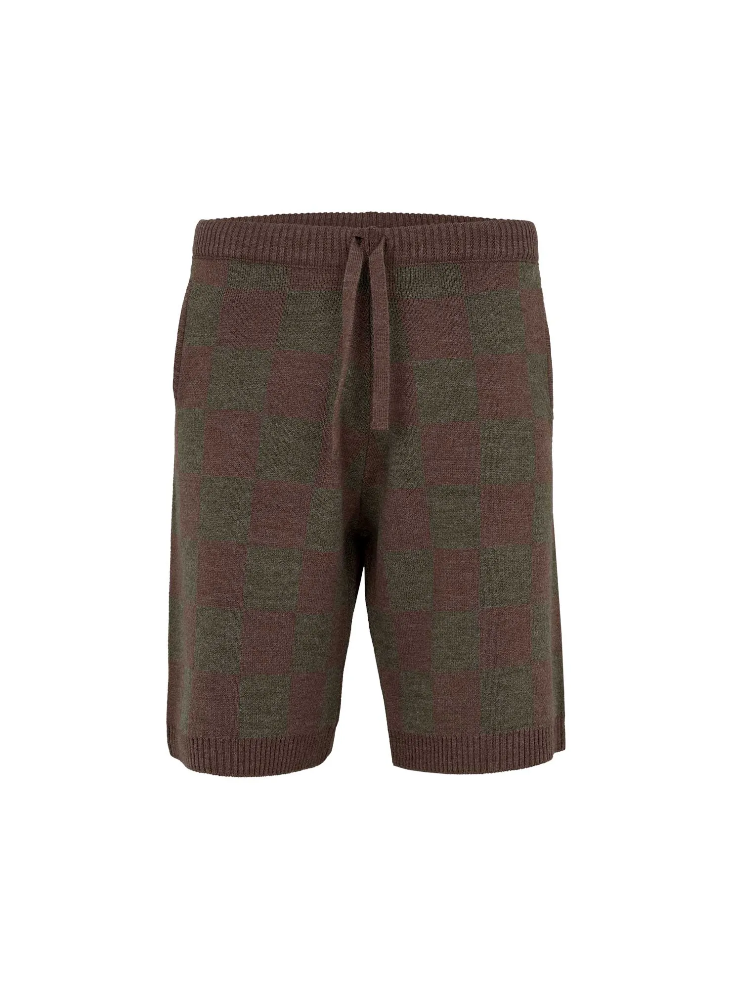 KNITTED CHESS SHORTS