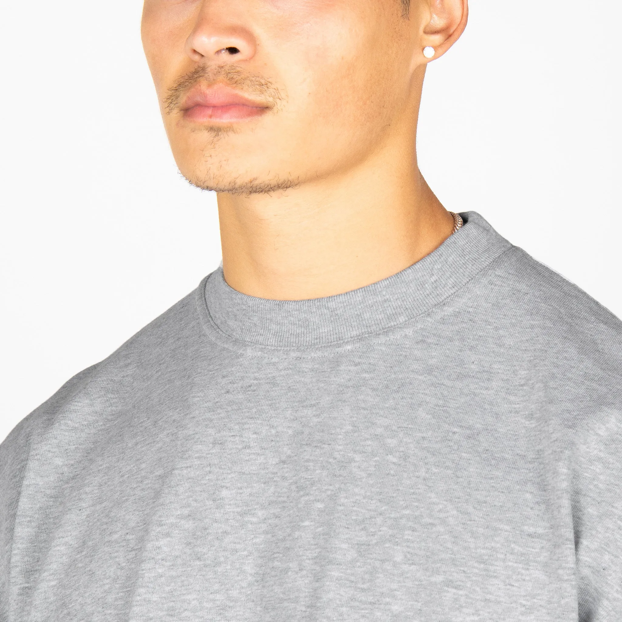 Long Sleeve T-Shirt - Light Marl Grey