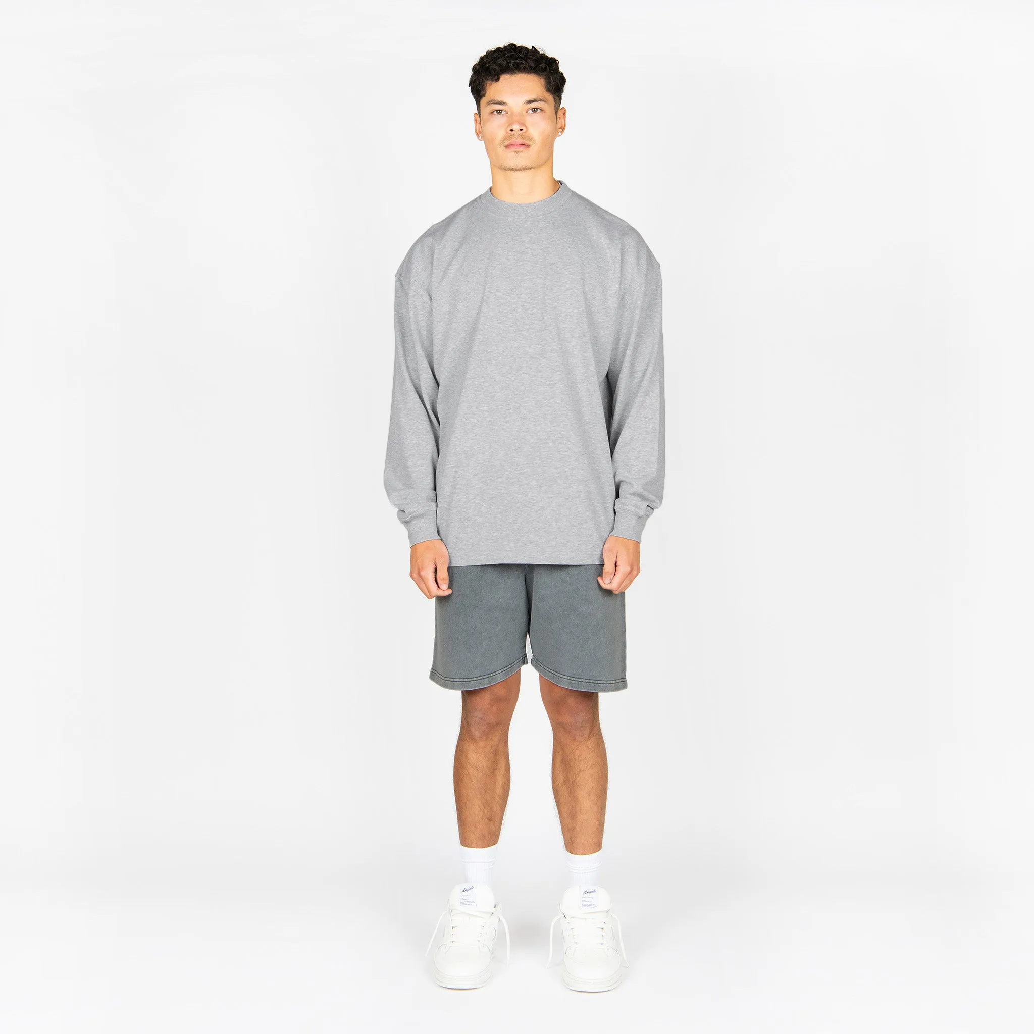 Long Sleeve T-Shirt - Light Marl Grey