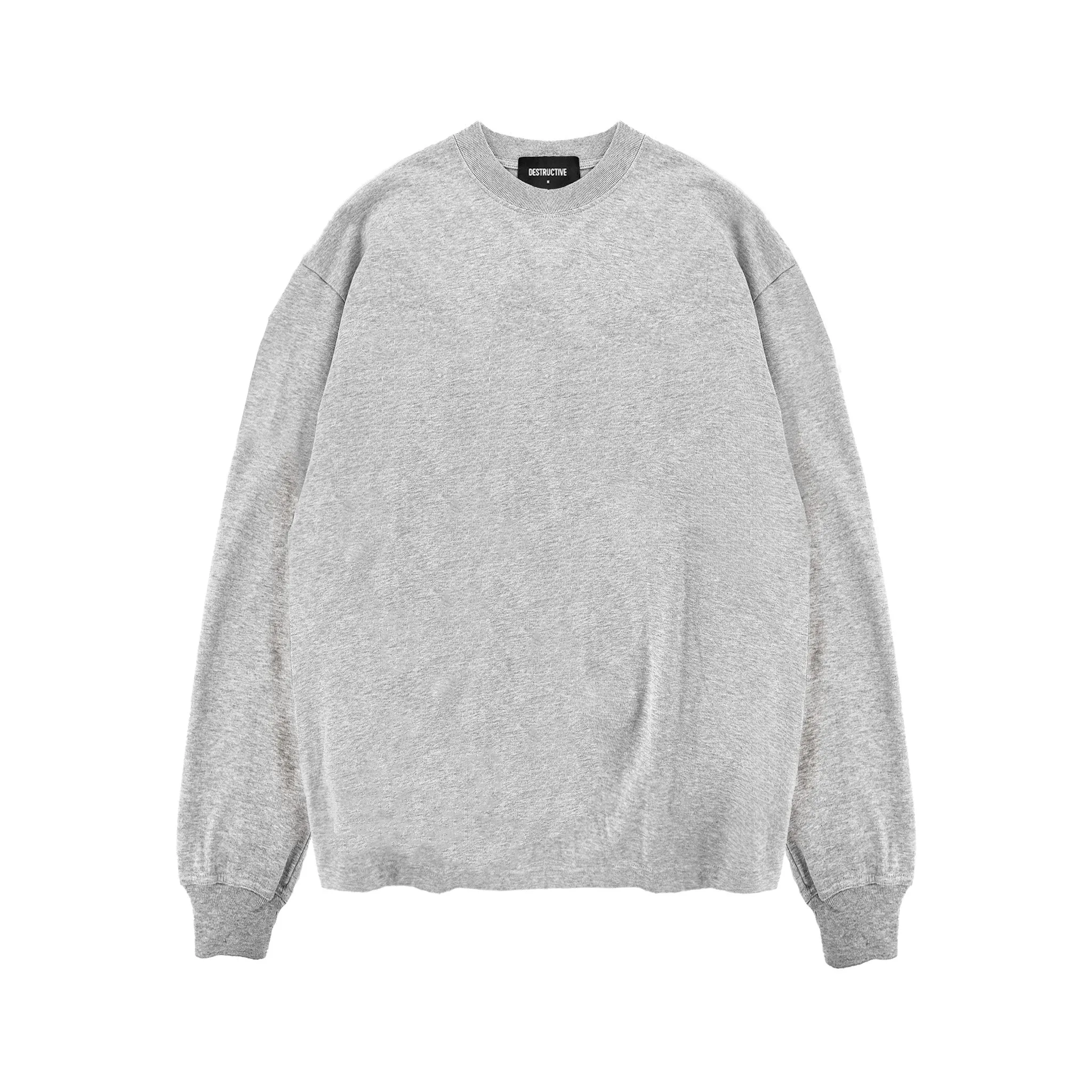 Long Sleeve T-Shirt - Light Marl Grey