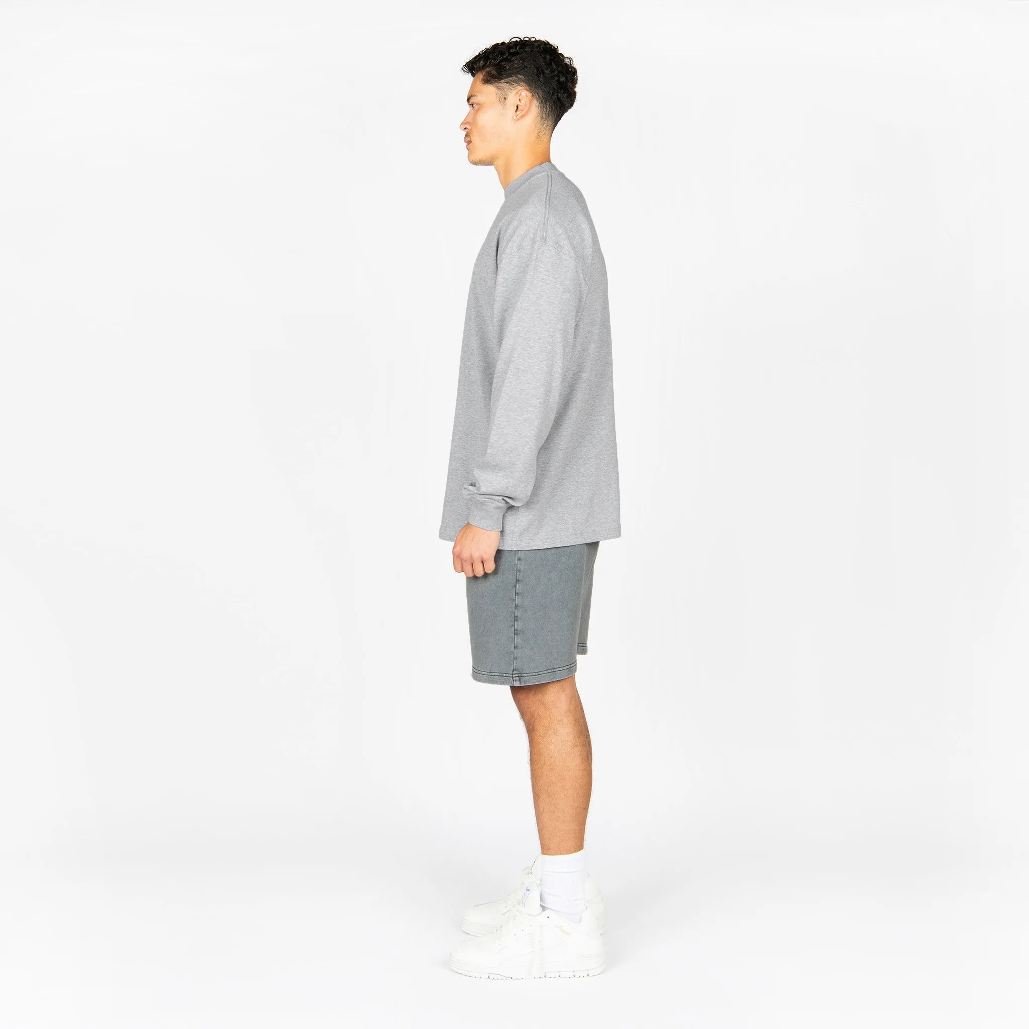 Long Sleeve T-Shirt - Light Marl Grey